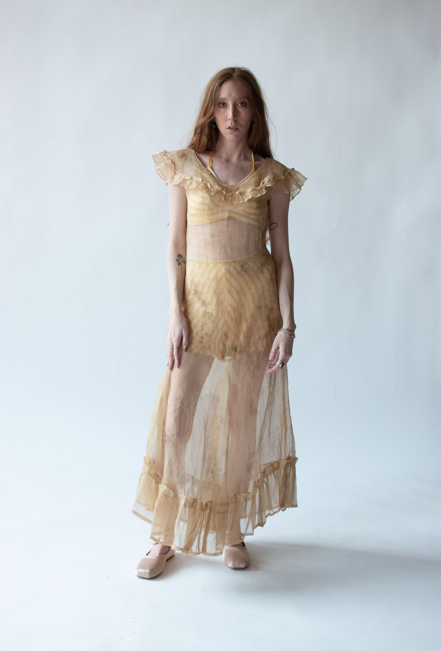 ghost cream dress FFORME Nyx Dress in Cream Cream / 38