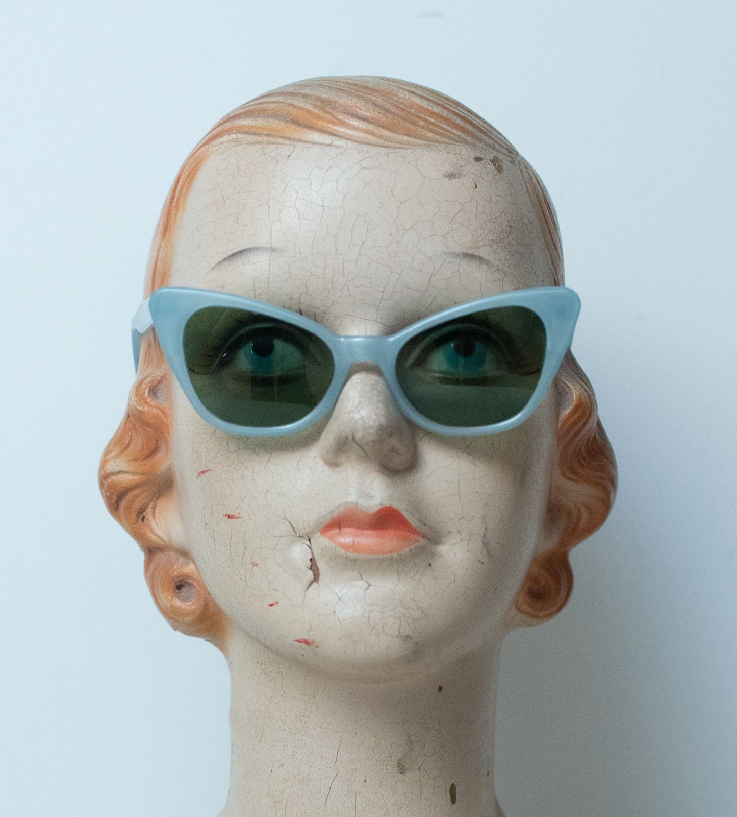 1950s Pale Blue Cat Eye Sunglasses