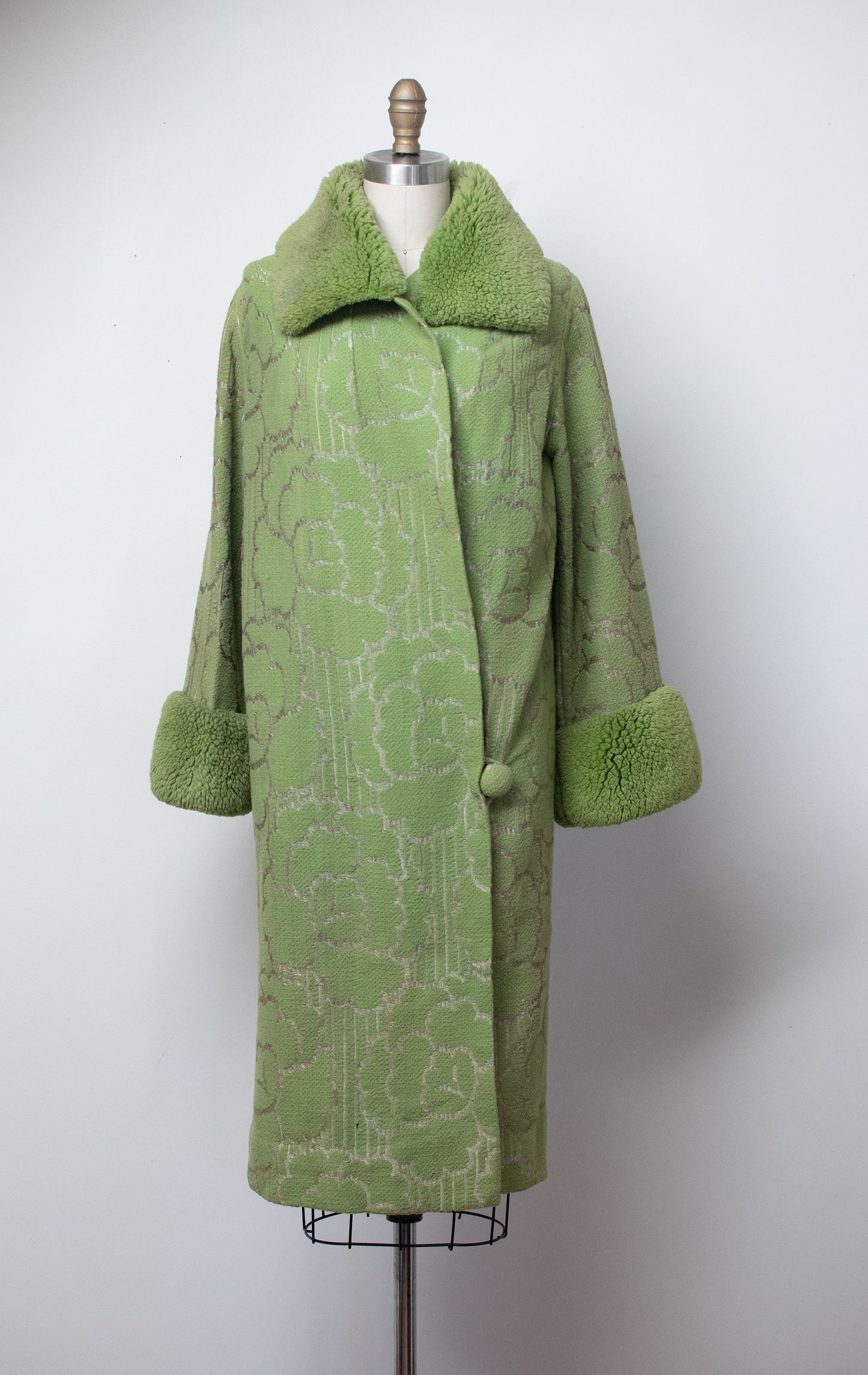 1920s Green Wool Coat