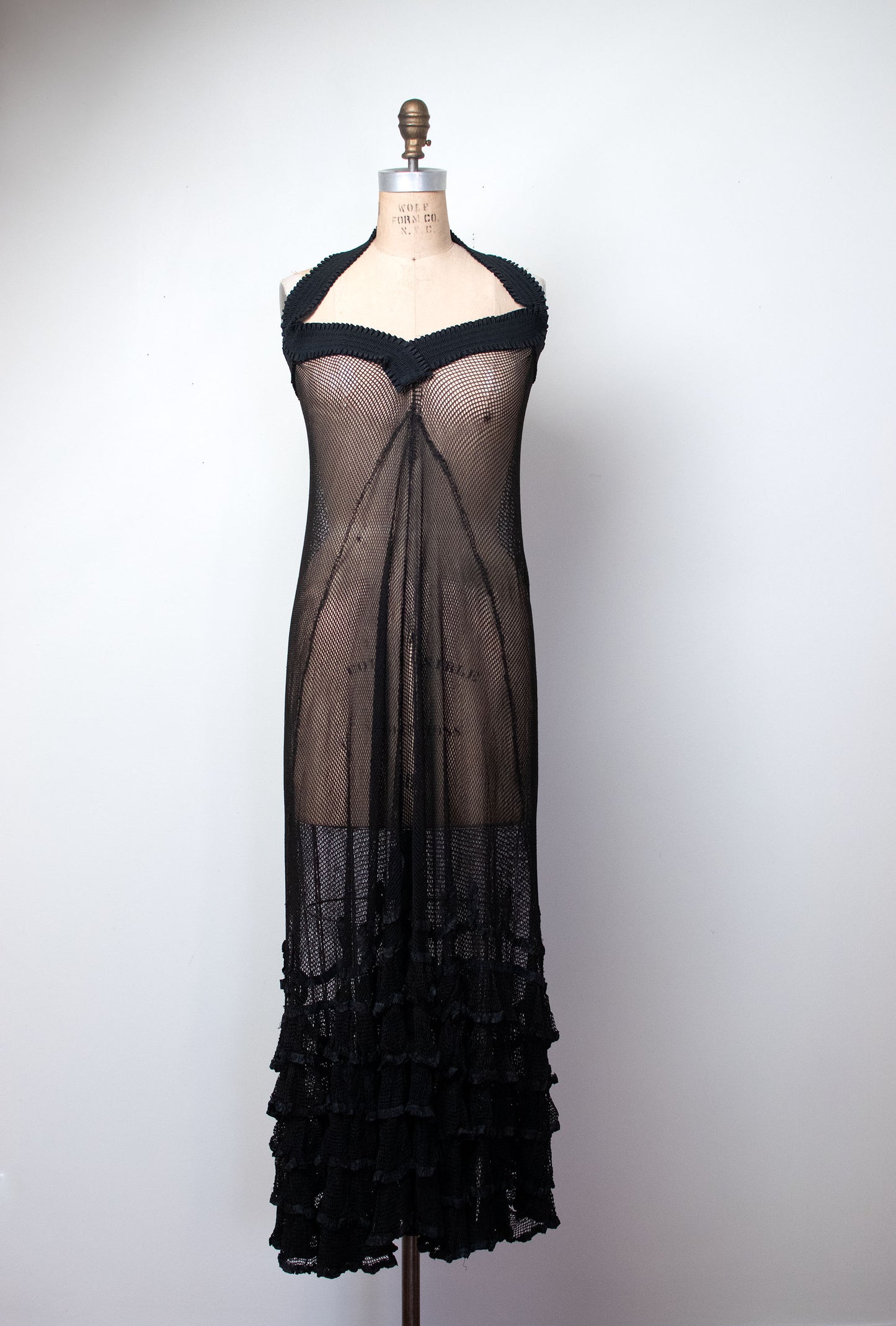 1930s Fishnet Dress