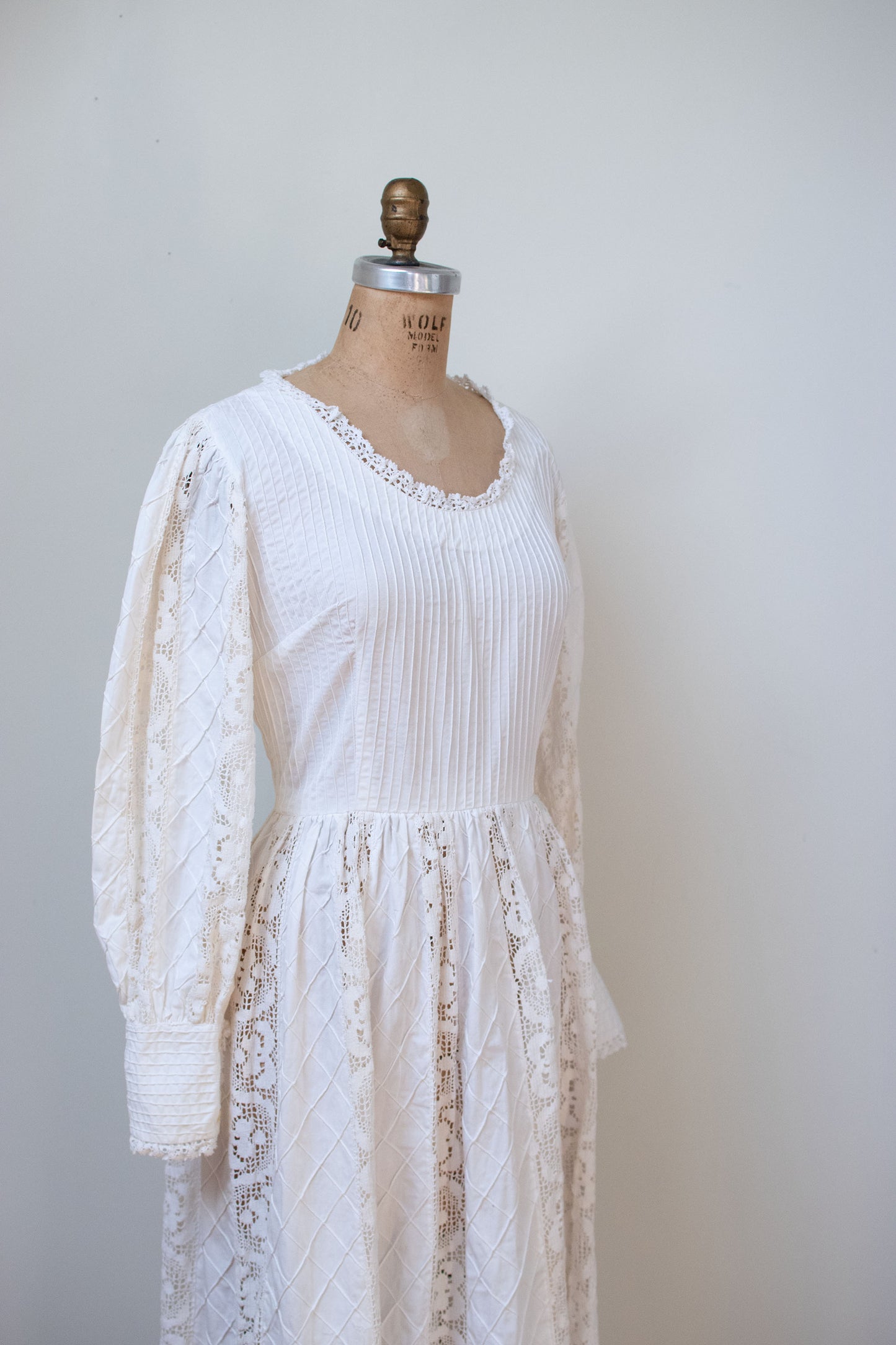 1970s Pintuck Cotton Dress | Tachi Castillo