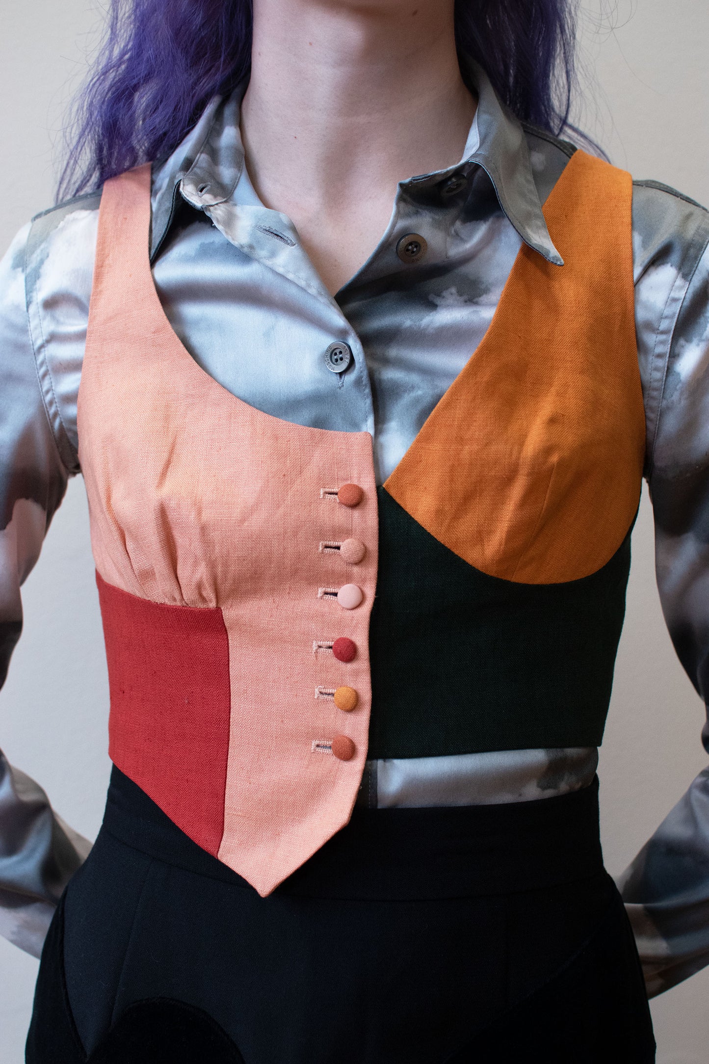 Color Block Vest | Moschino