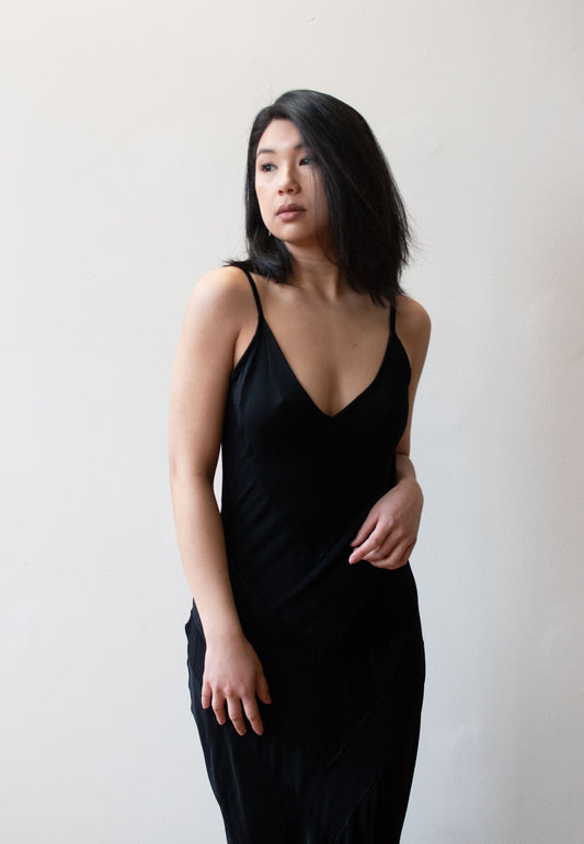 1990s Black Slip Dress | Ghost