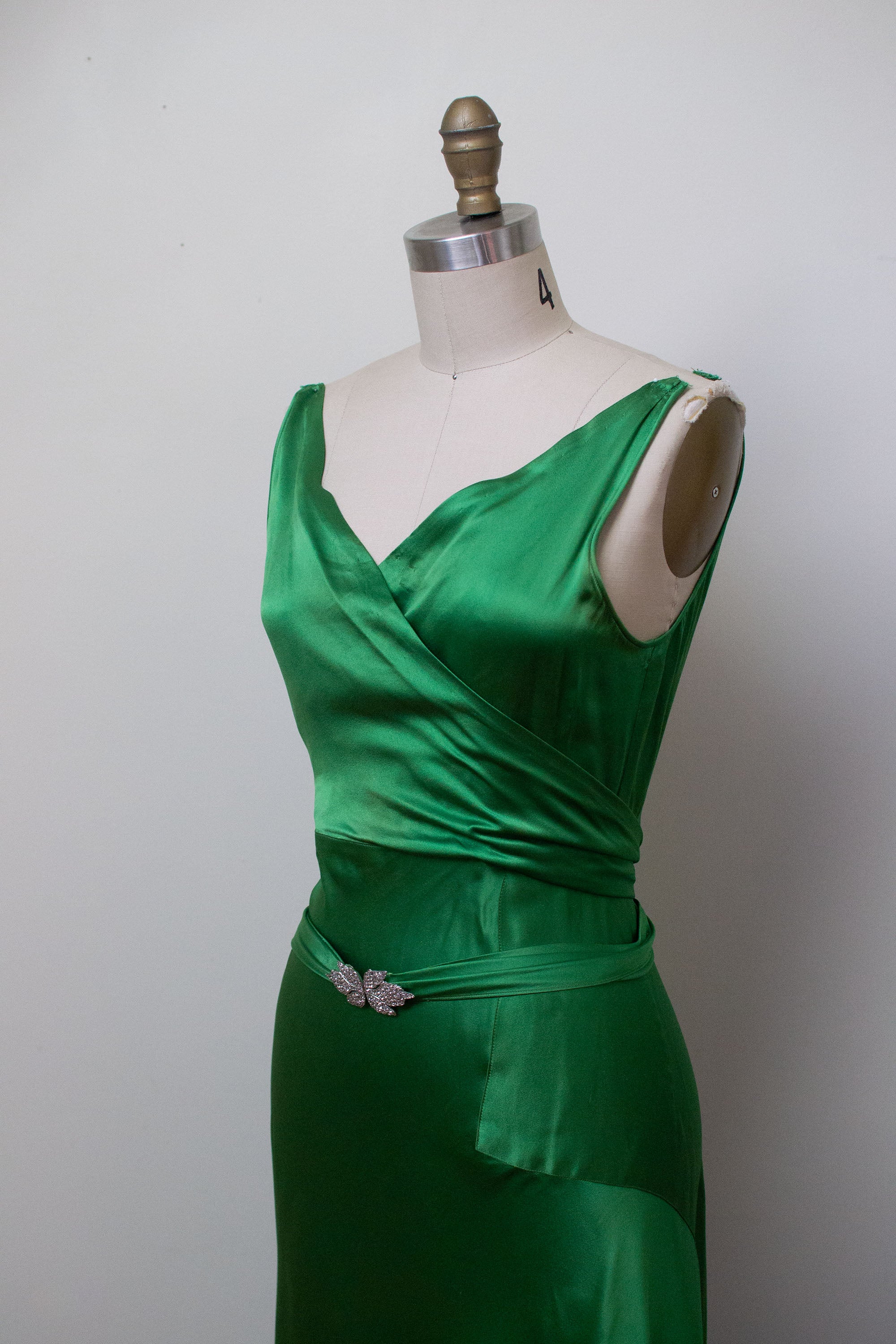 1930s hotsell green dress