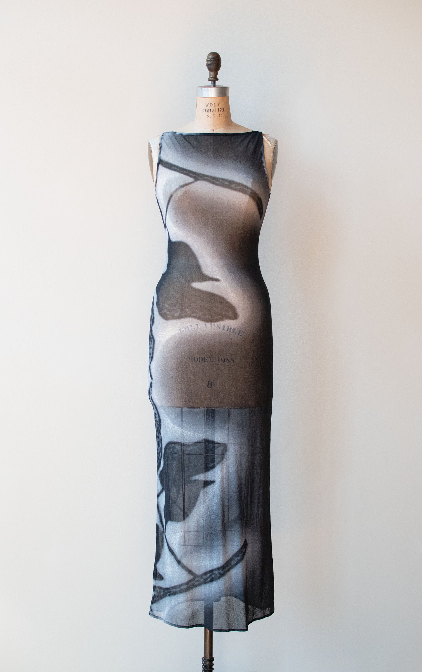 Airbrush Print Mesh Dress | Vivienne Tam