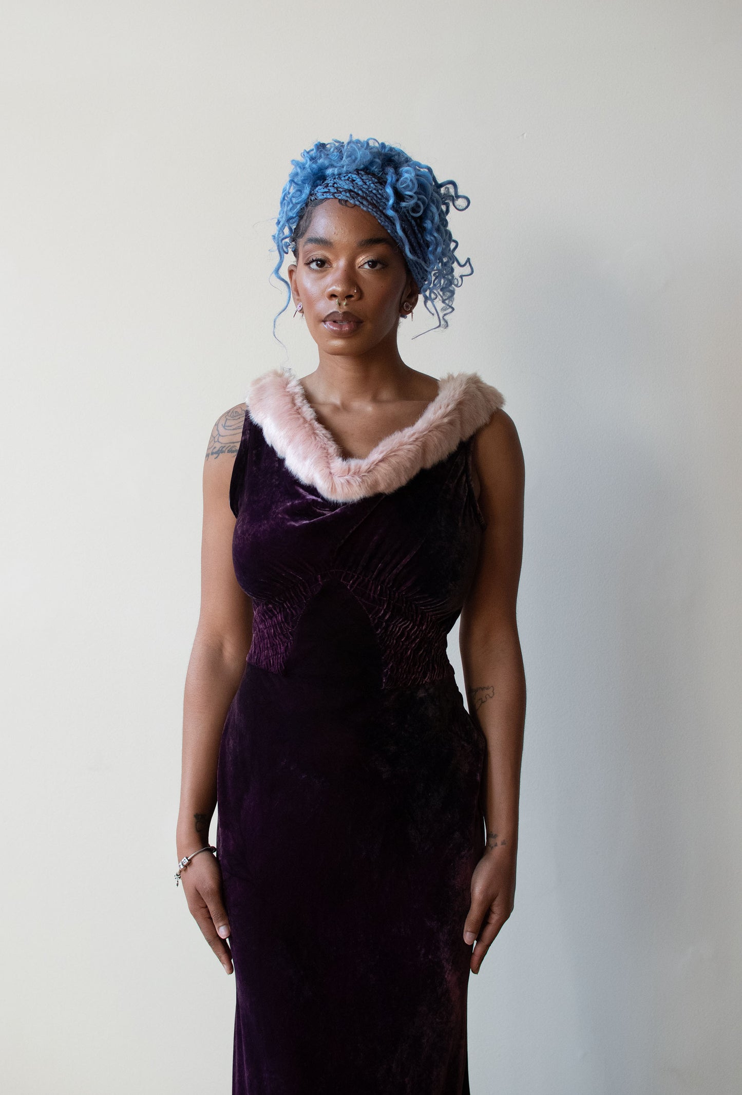 1990s Velvet Dress