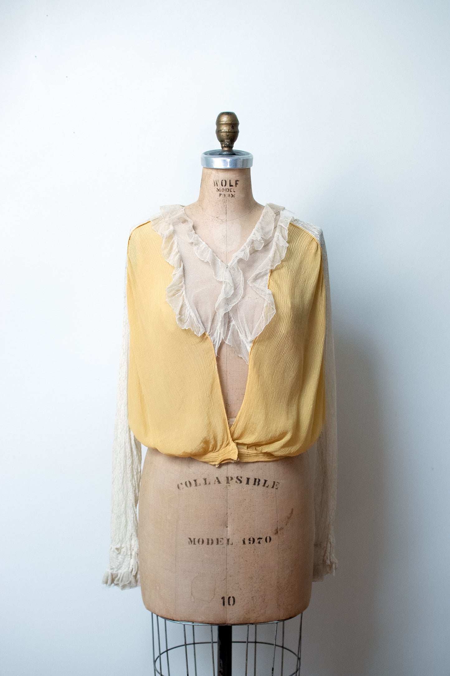 Canary Yellow Edwardian Blouse