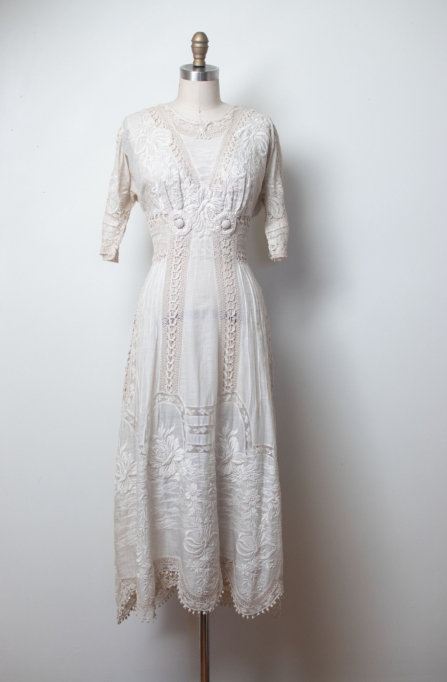 Embroidered Edwardian Dress