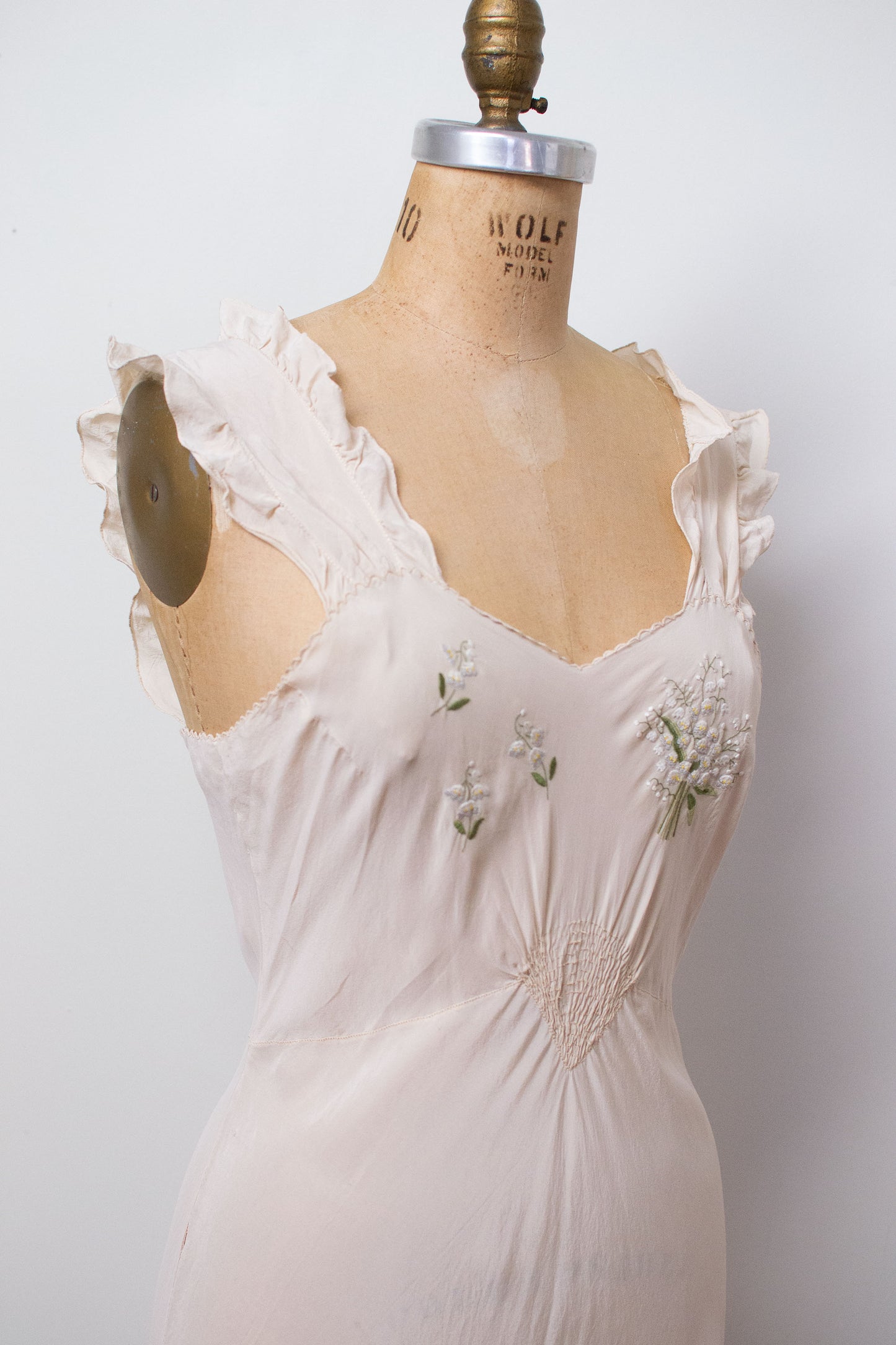 1930s Lily of the Valley Nightgown | AS IS