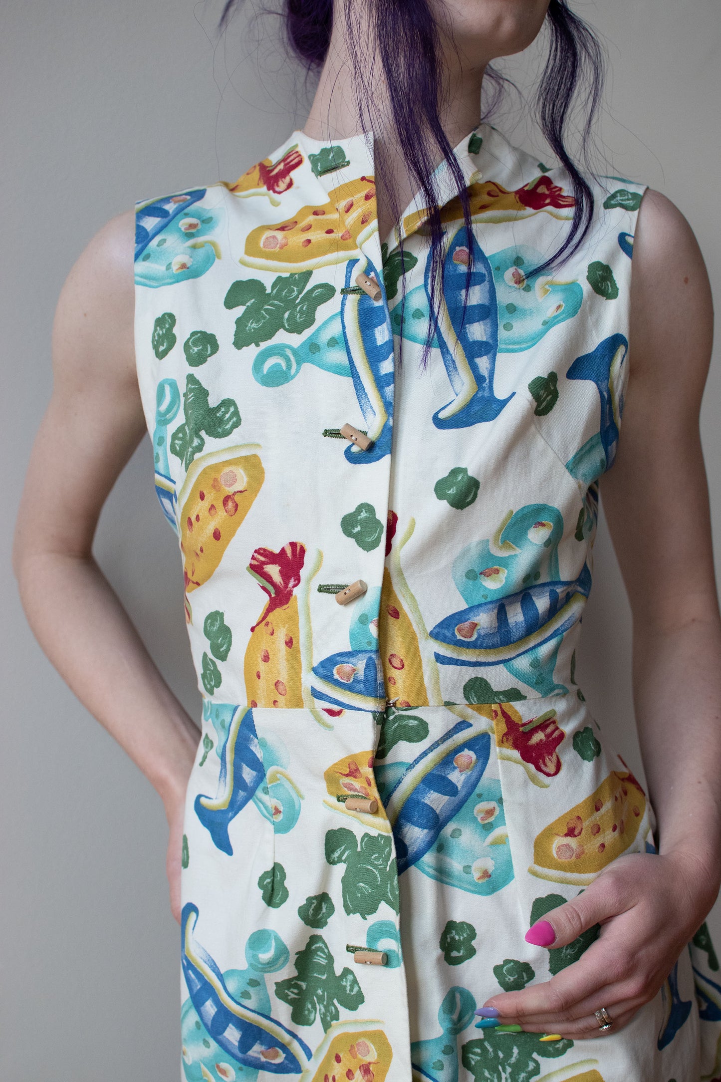 Modern Master's Picasso "Fish" Print Dress | Claire McCardell 1955