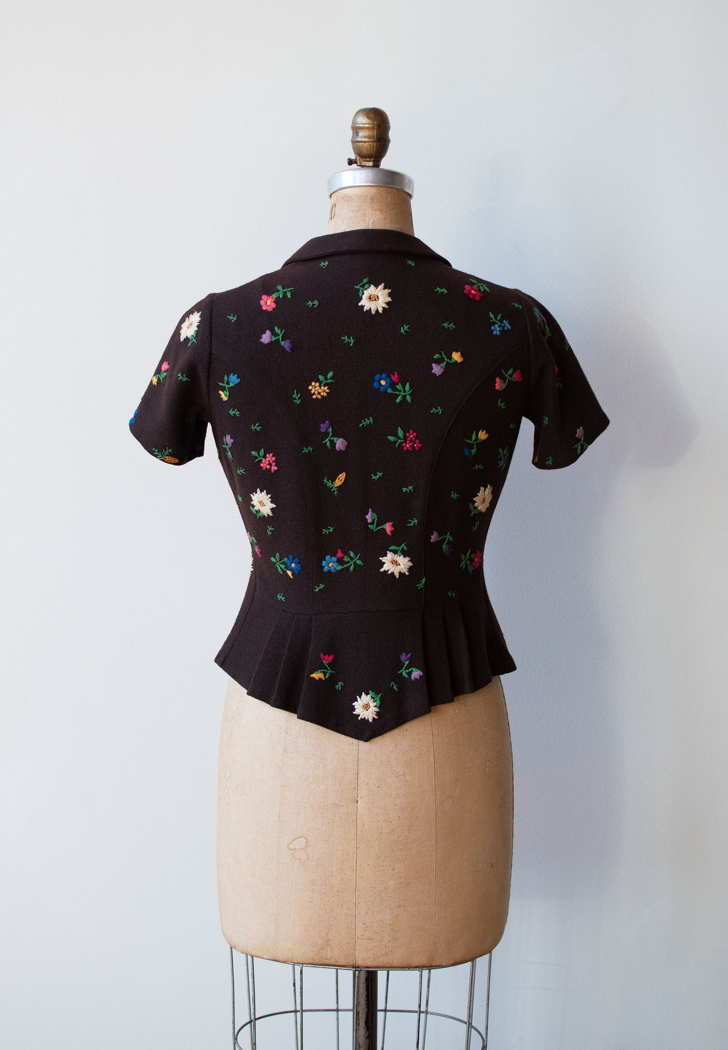 1940s Embroidered Blouse