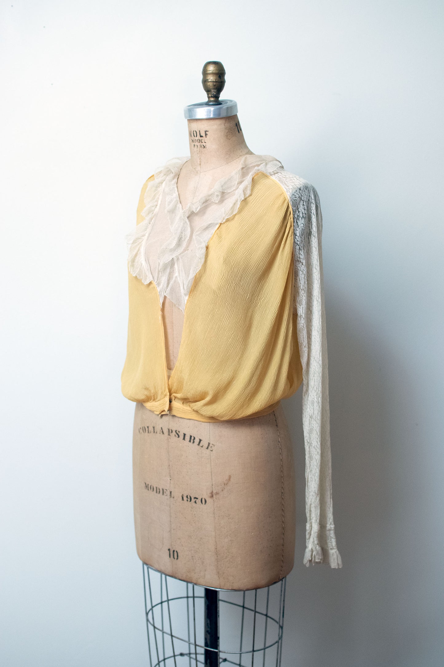 Canary Yellow Edwardian Blouse