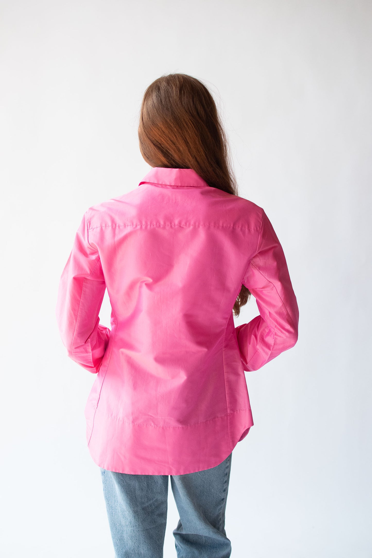 Iridescent Pink Shirt  | Yves Saint Laurent Rive Gauche