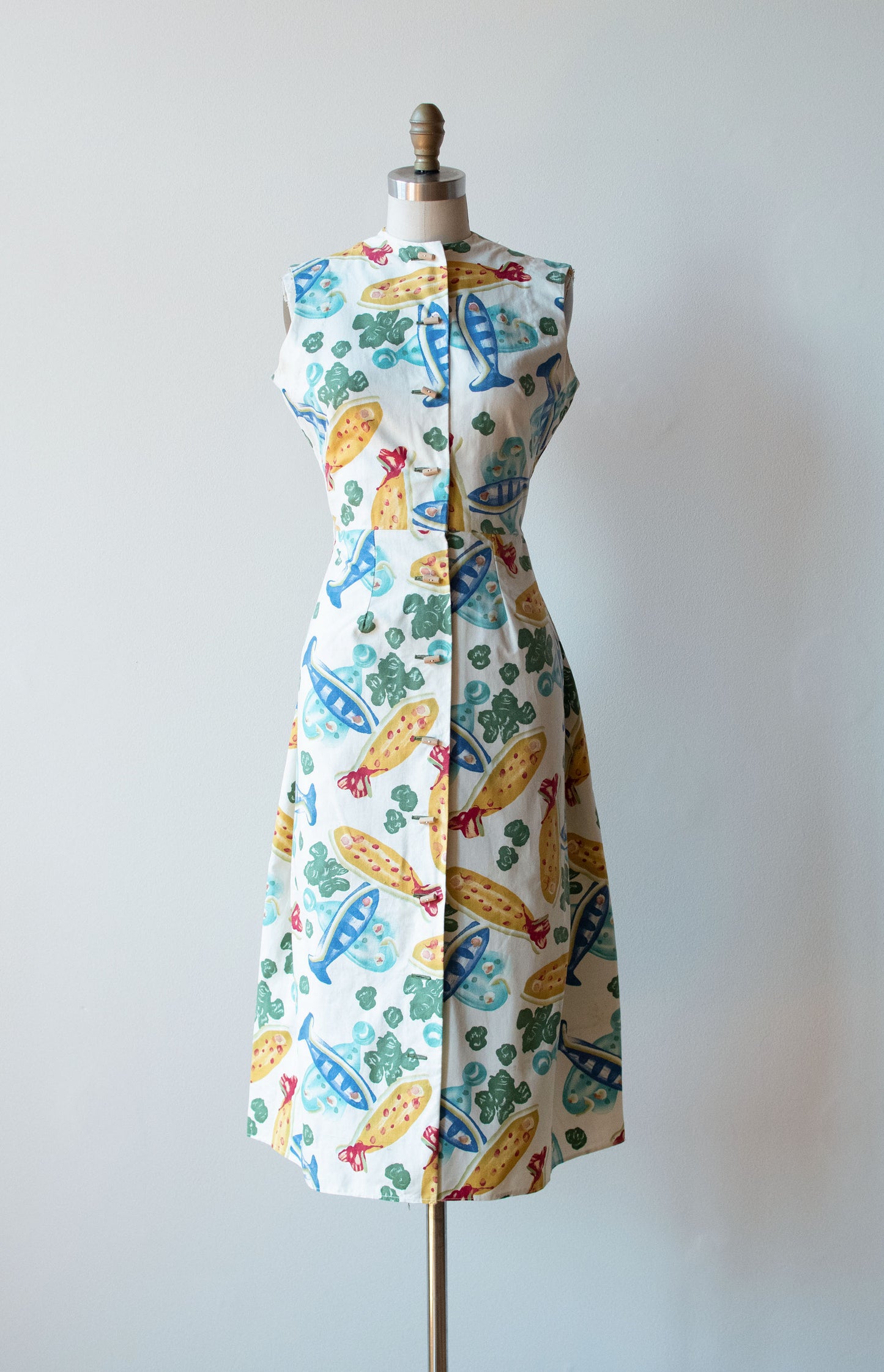 Modern Master's Picasso "Fish" Print Dress | Claire McCardell 1955