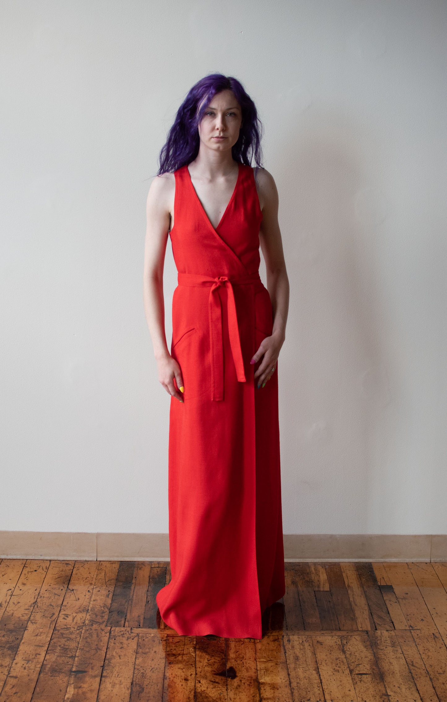 1970s Red Dress | Oscar de la Renta
