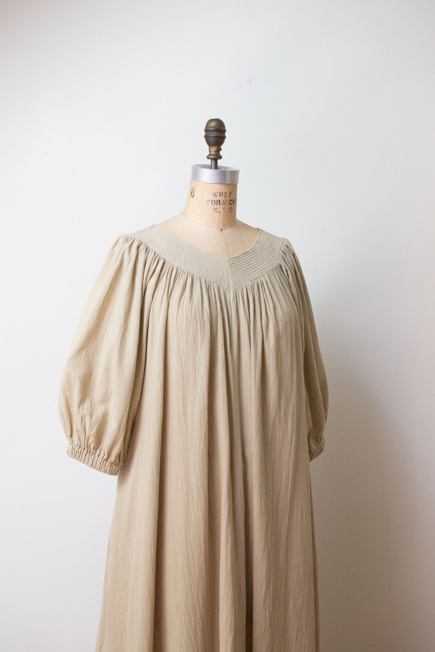 1970s Minimalist Balloon Sleeve Dress | David Brown