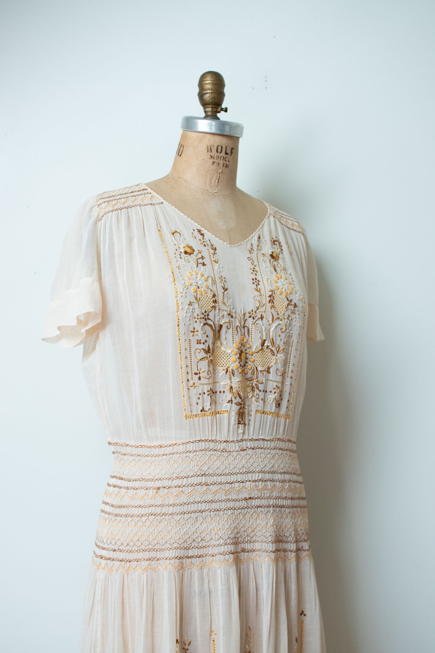 1920s Embroidered Hungarian Dress
