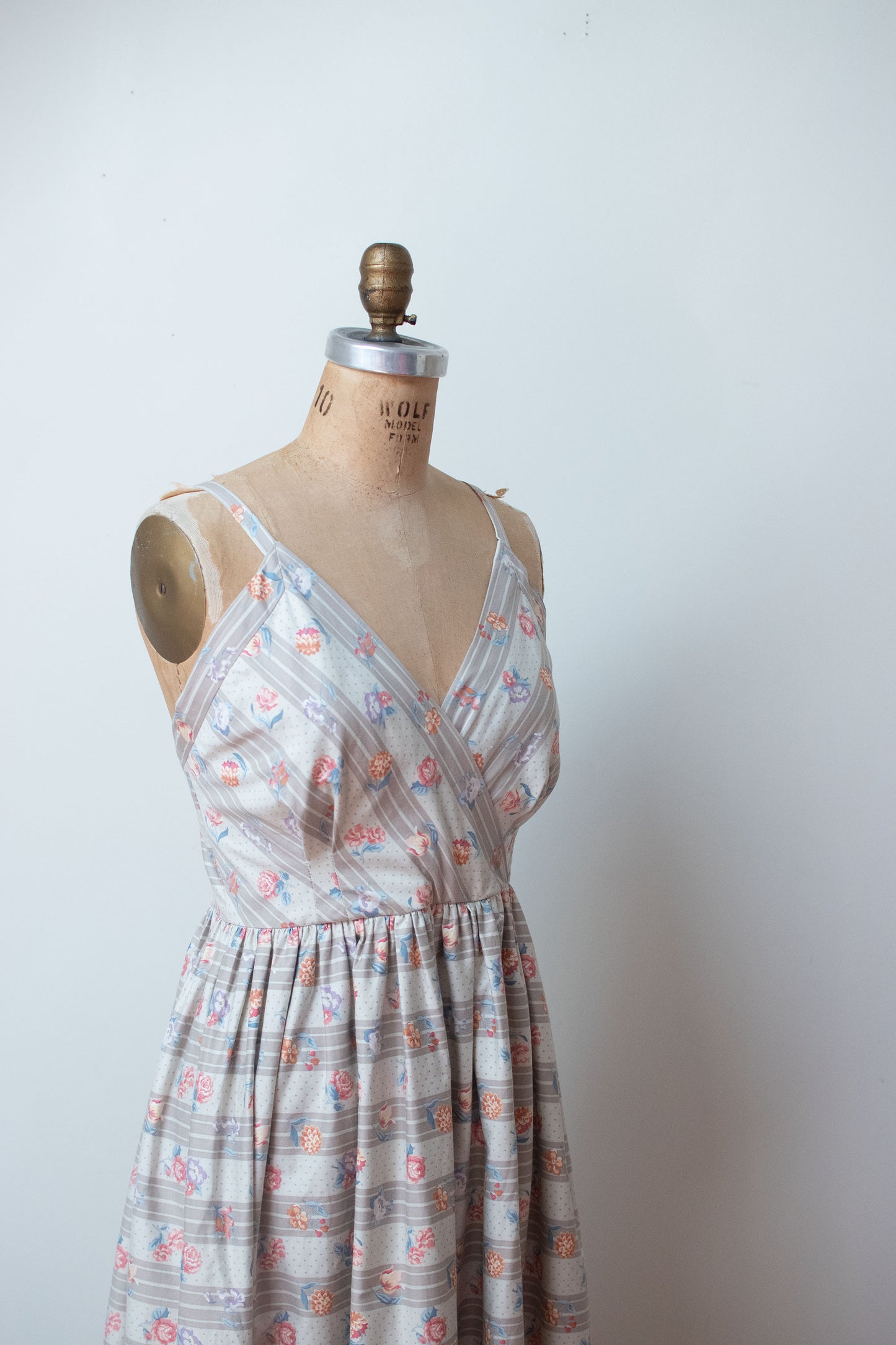 1970s Floral Print Sundress