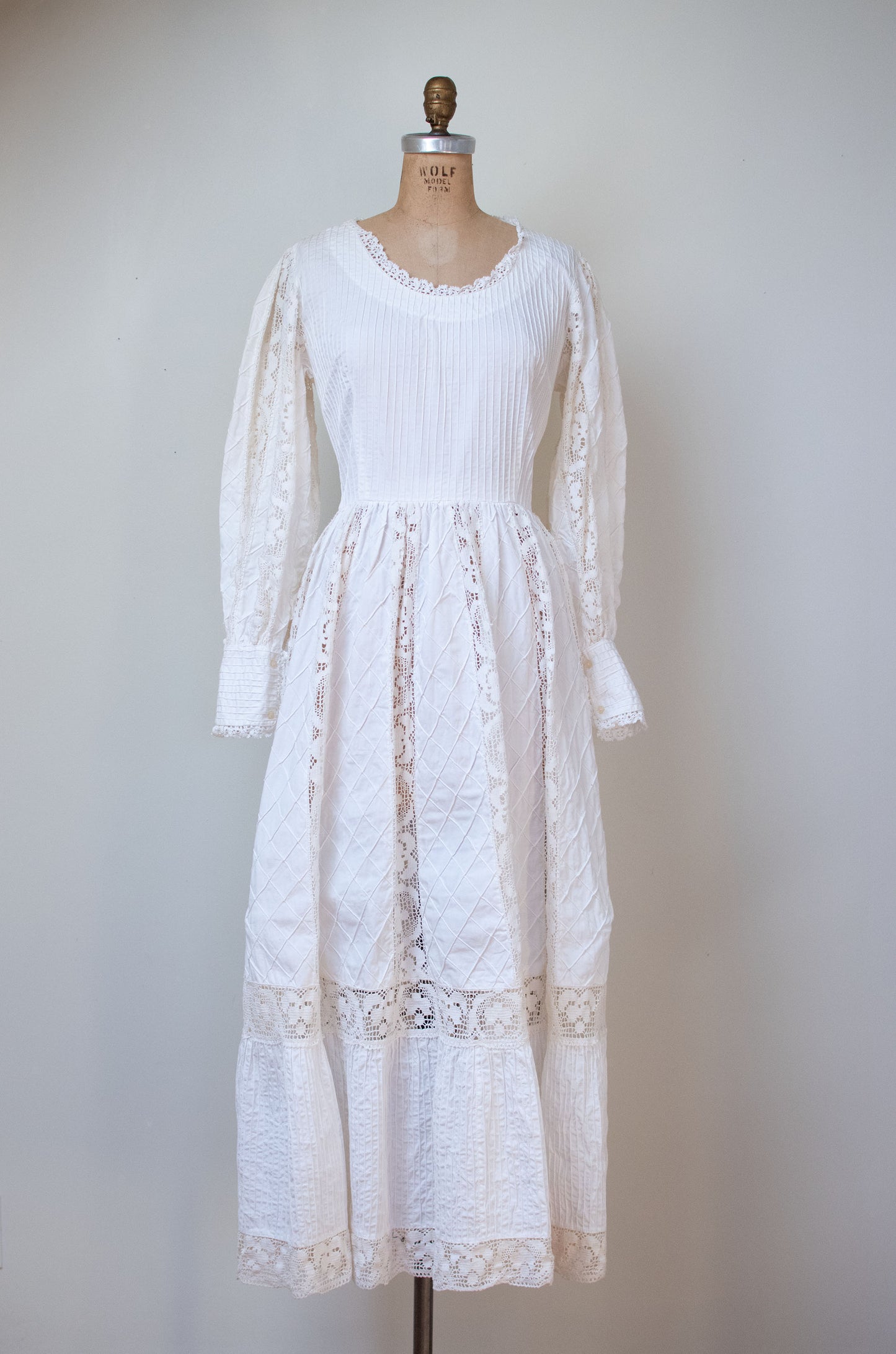 1970s Pintuck Cotton Dress | Tachi Castillo