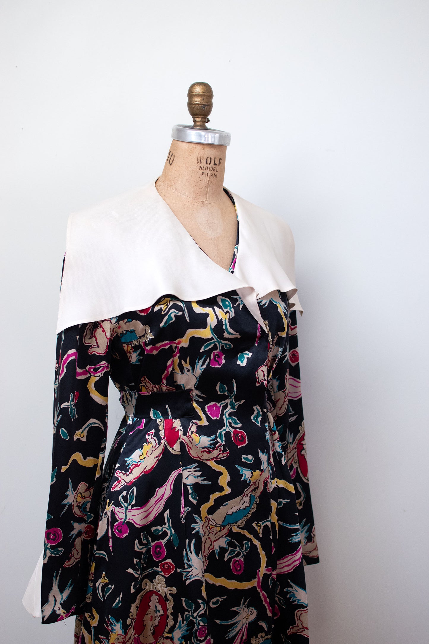 1990s Printed Silk Dress | Christian Lacroix