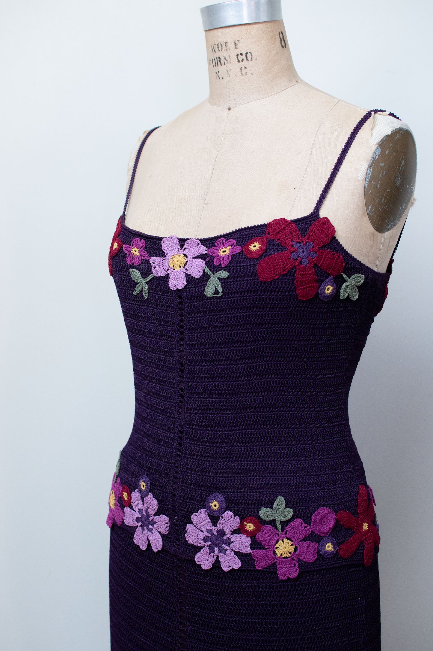 1990s Crochet Dress Set