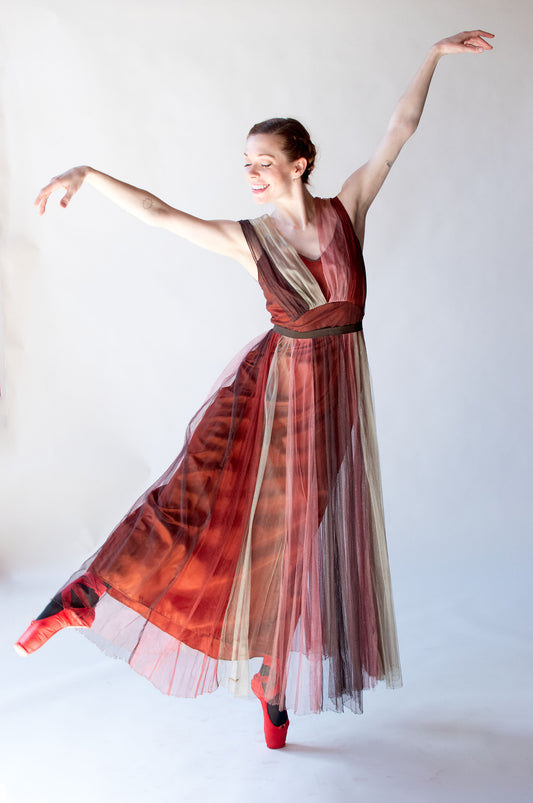 1930s Color block Dress