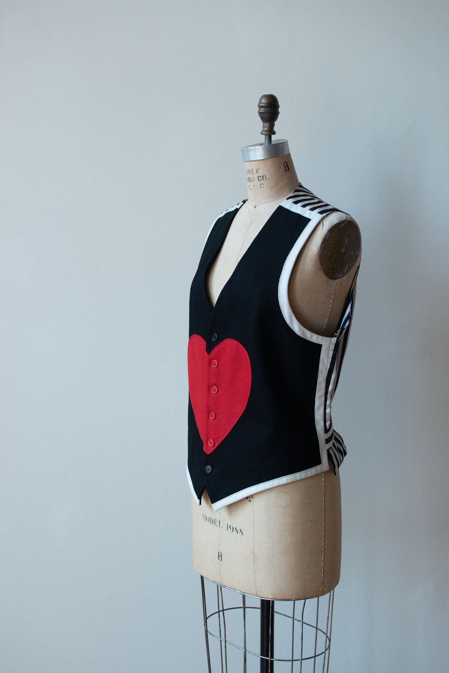 1990s Heart Vest | Moschino Cheap & Chic
