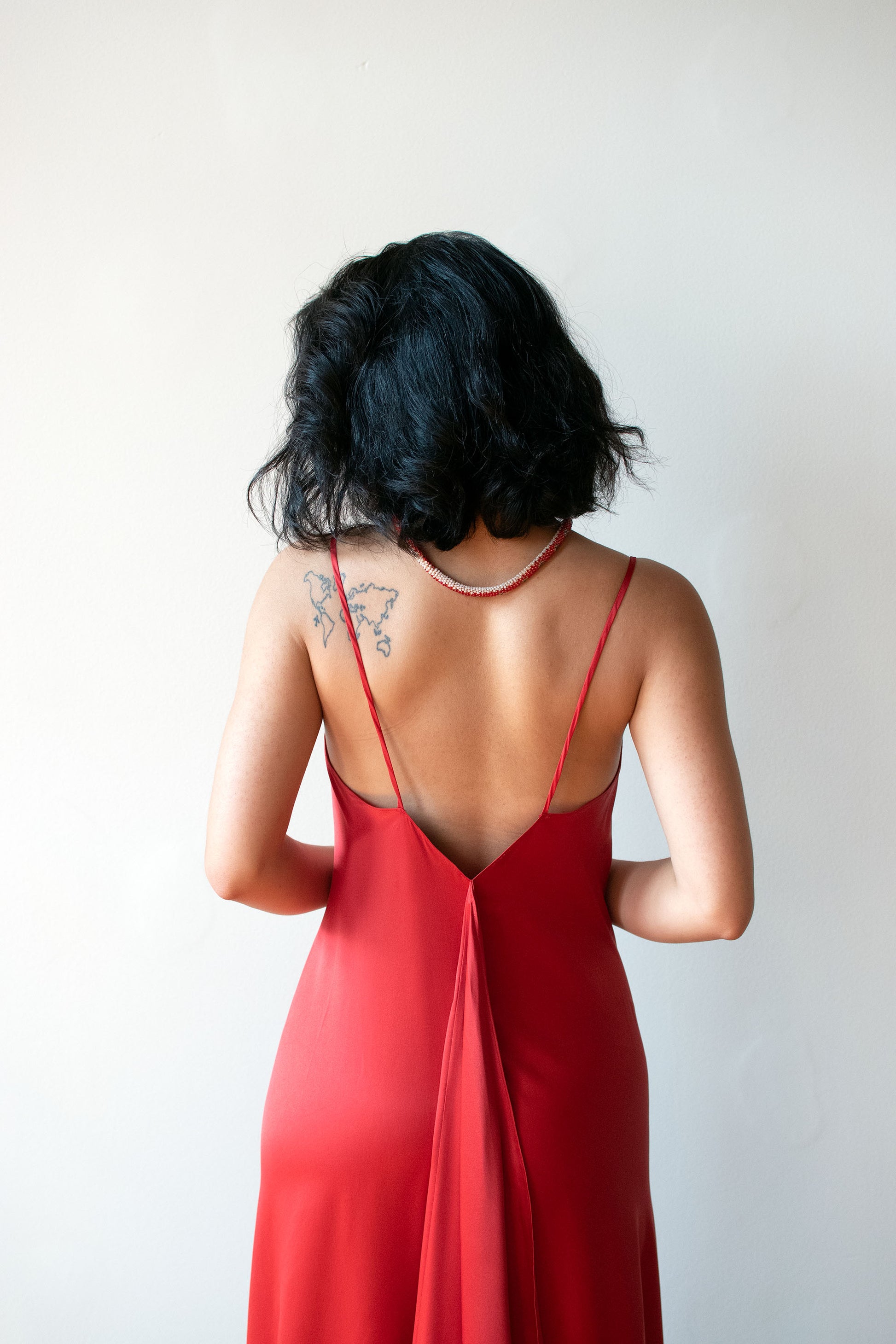Red Silk Slip Dress Red Silk Slip Dress