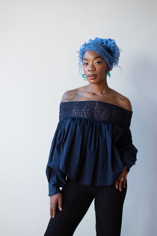 Lace Trim Blouse  | Romeo Gigli 1992