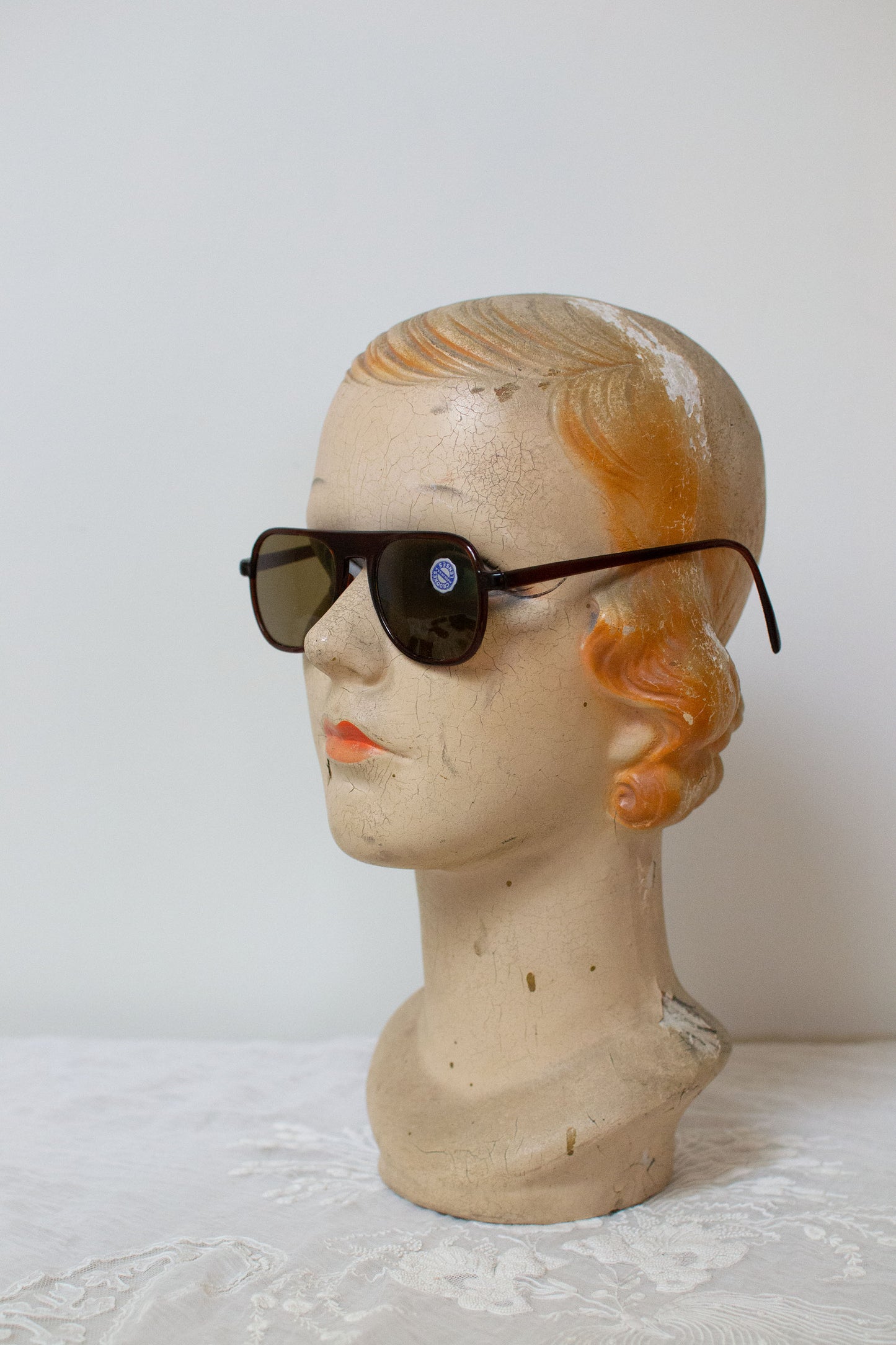 1940s Brown Aviator Sunglasses by Solarex