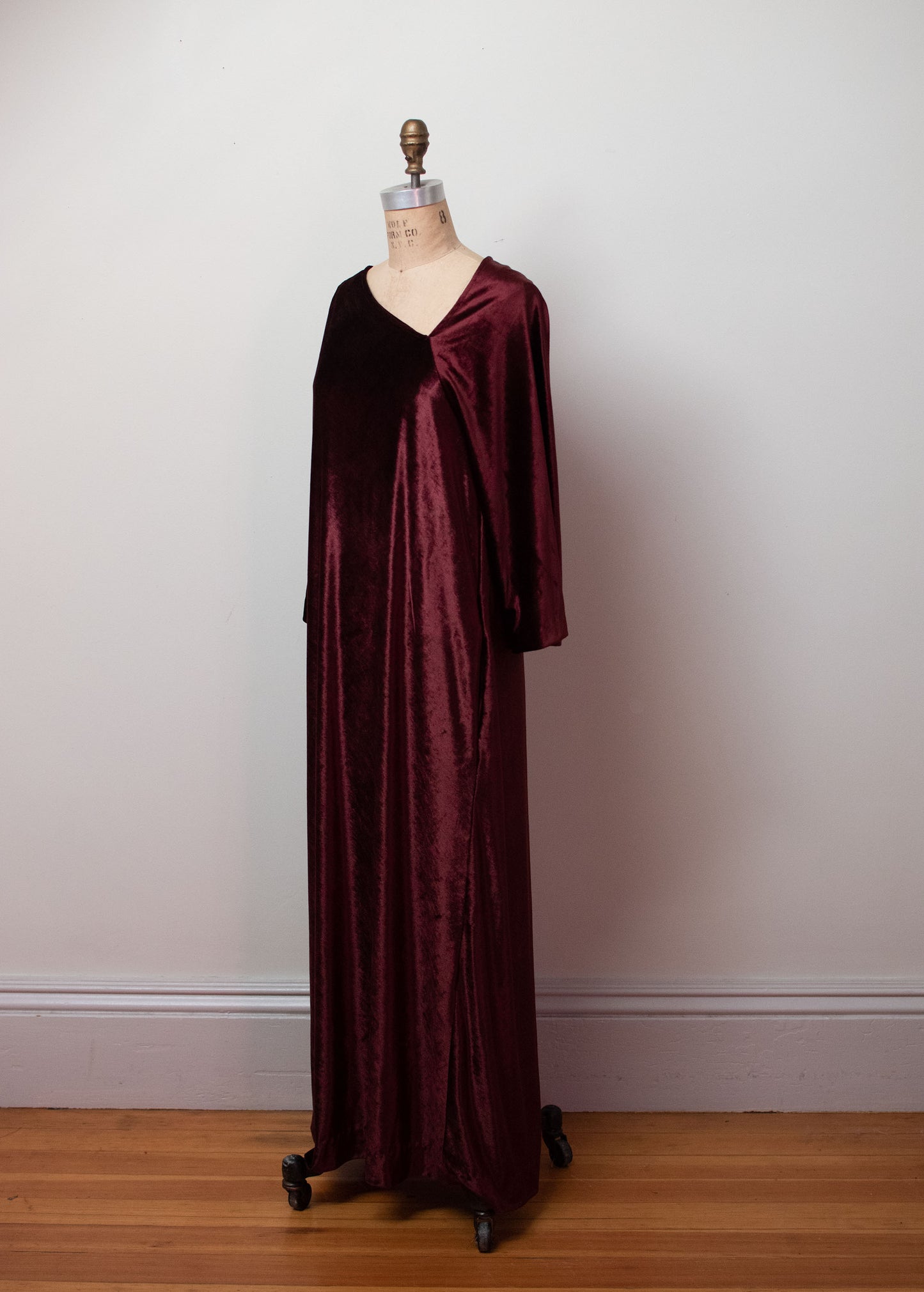 1980s Velour Dress | Halston IV