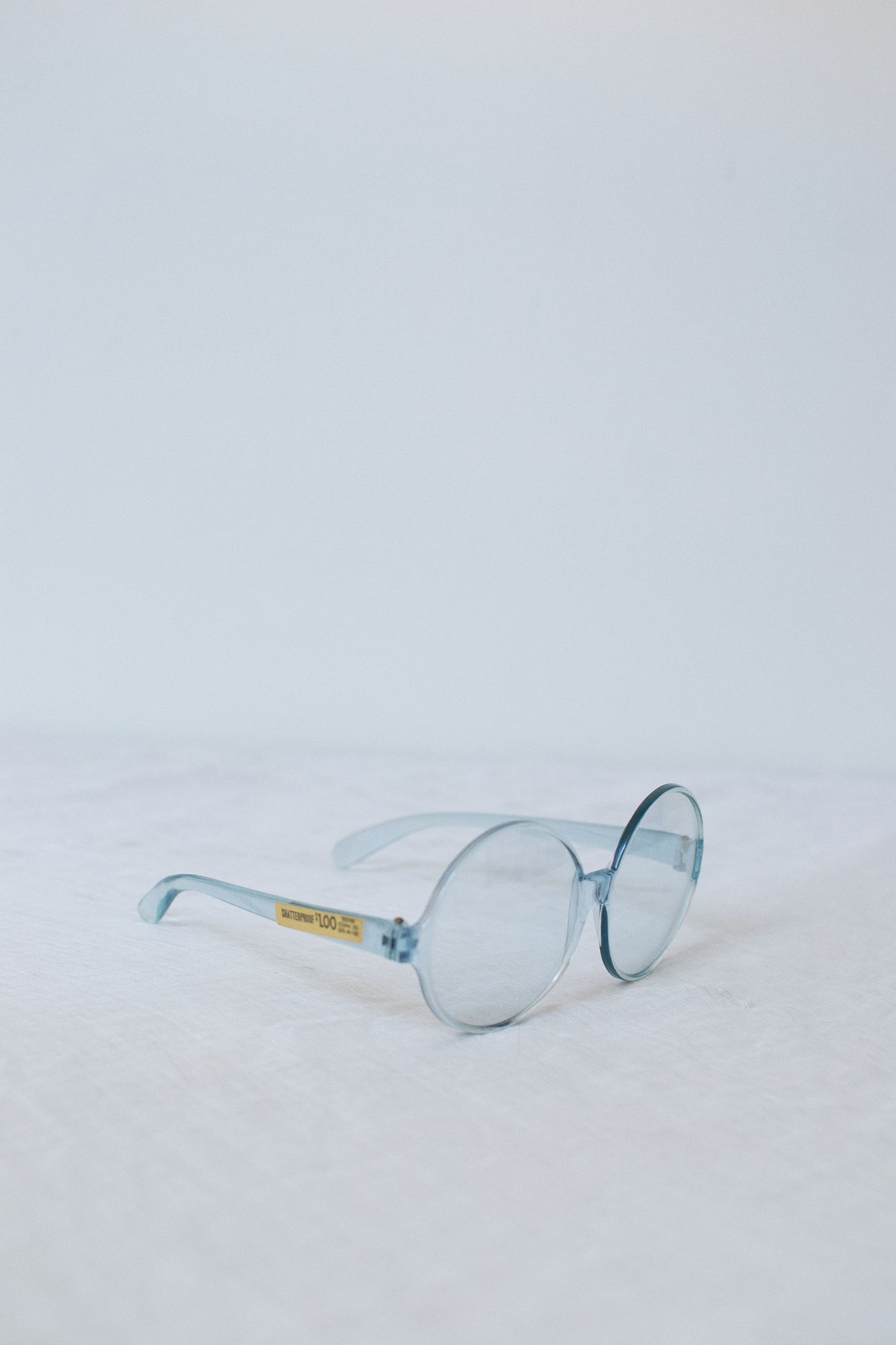 1960s Round Translucent Sunglasses | Blue