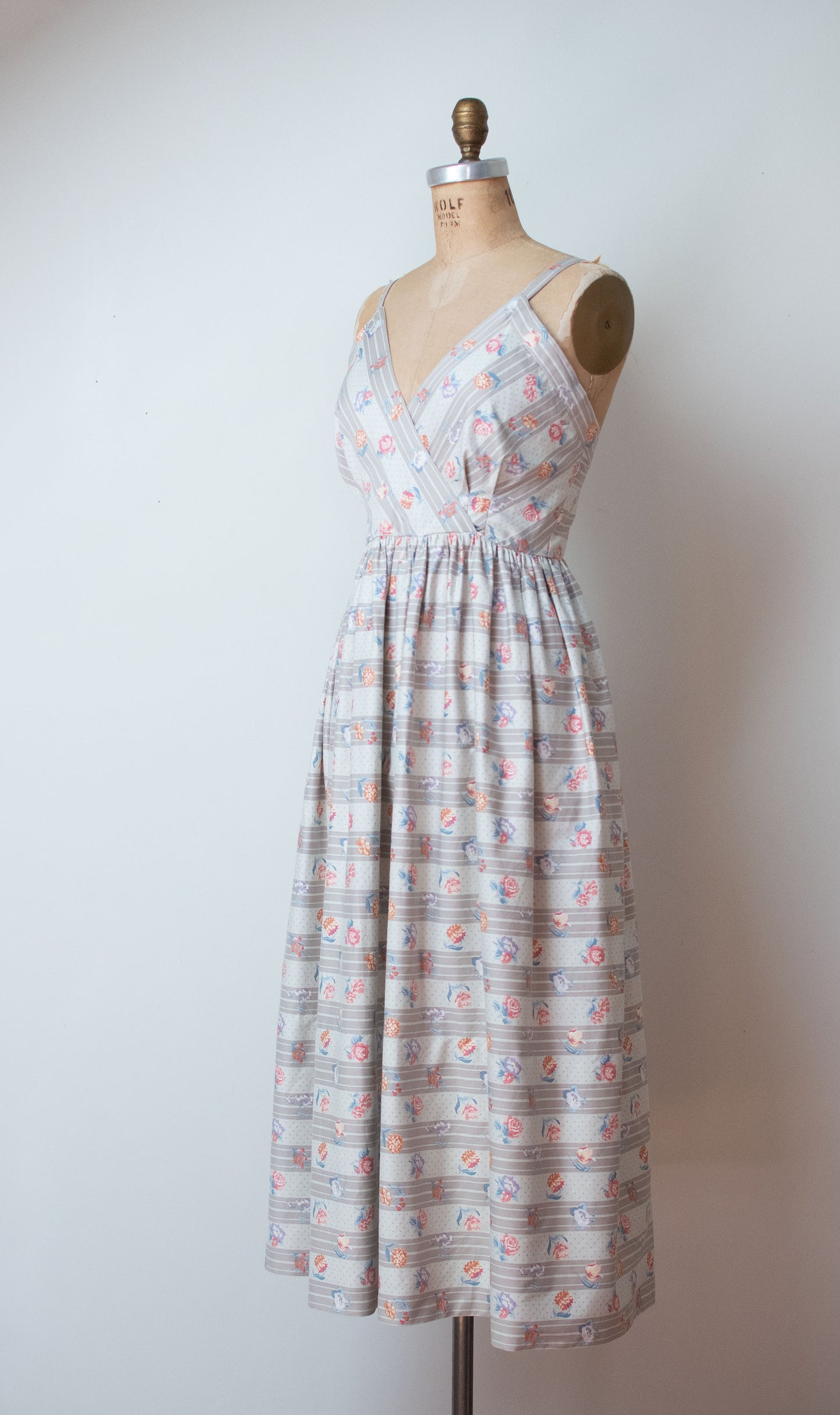 1970s Floral Print Sundress