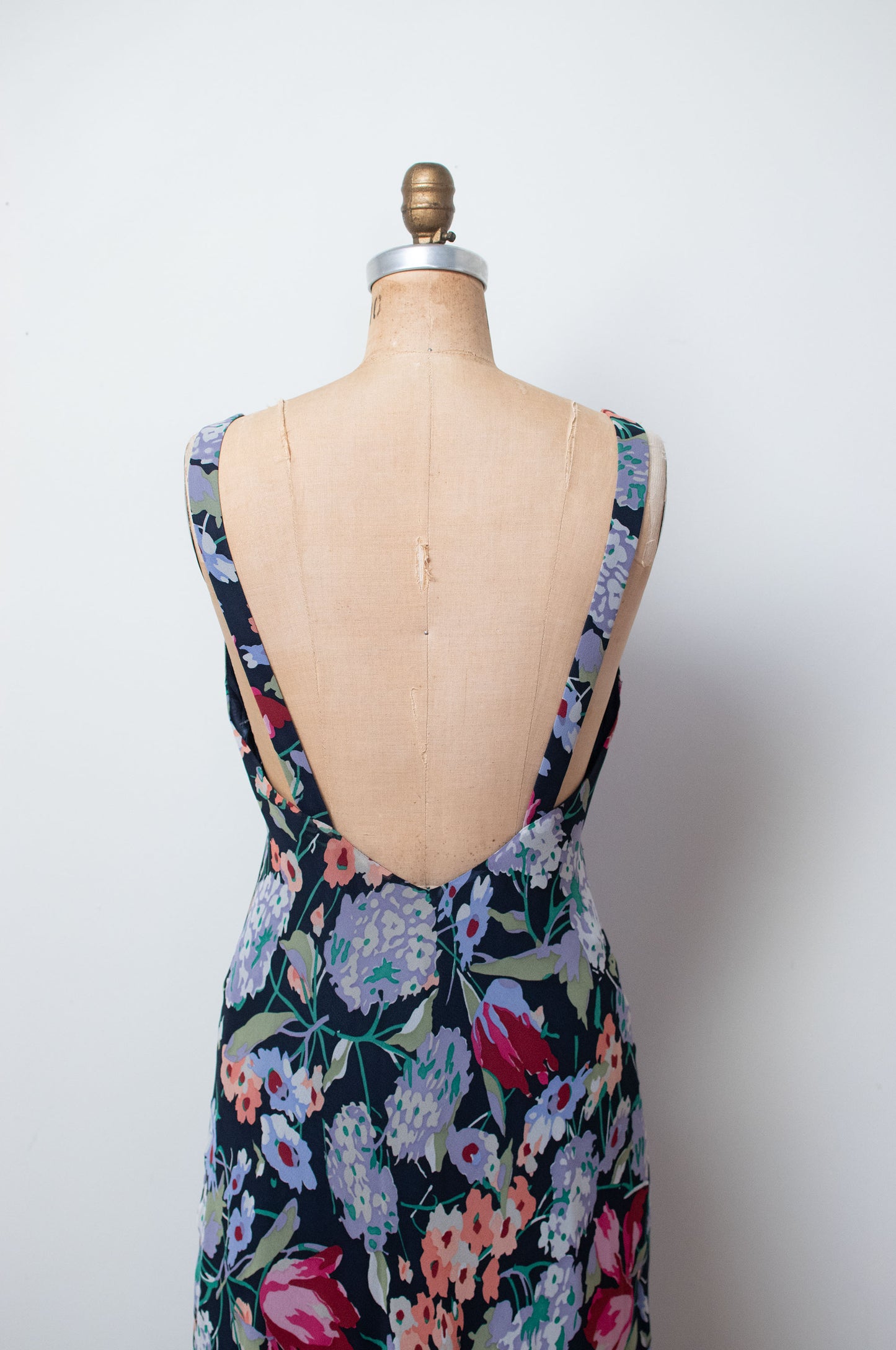 1990s Floral Print Chiffon Dress | Ralph Lauren