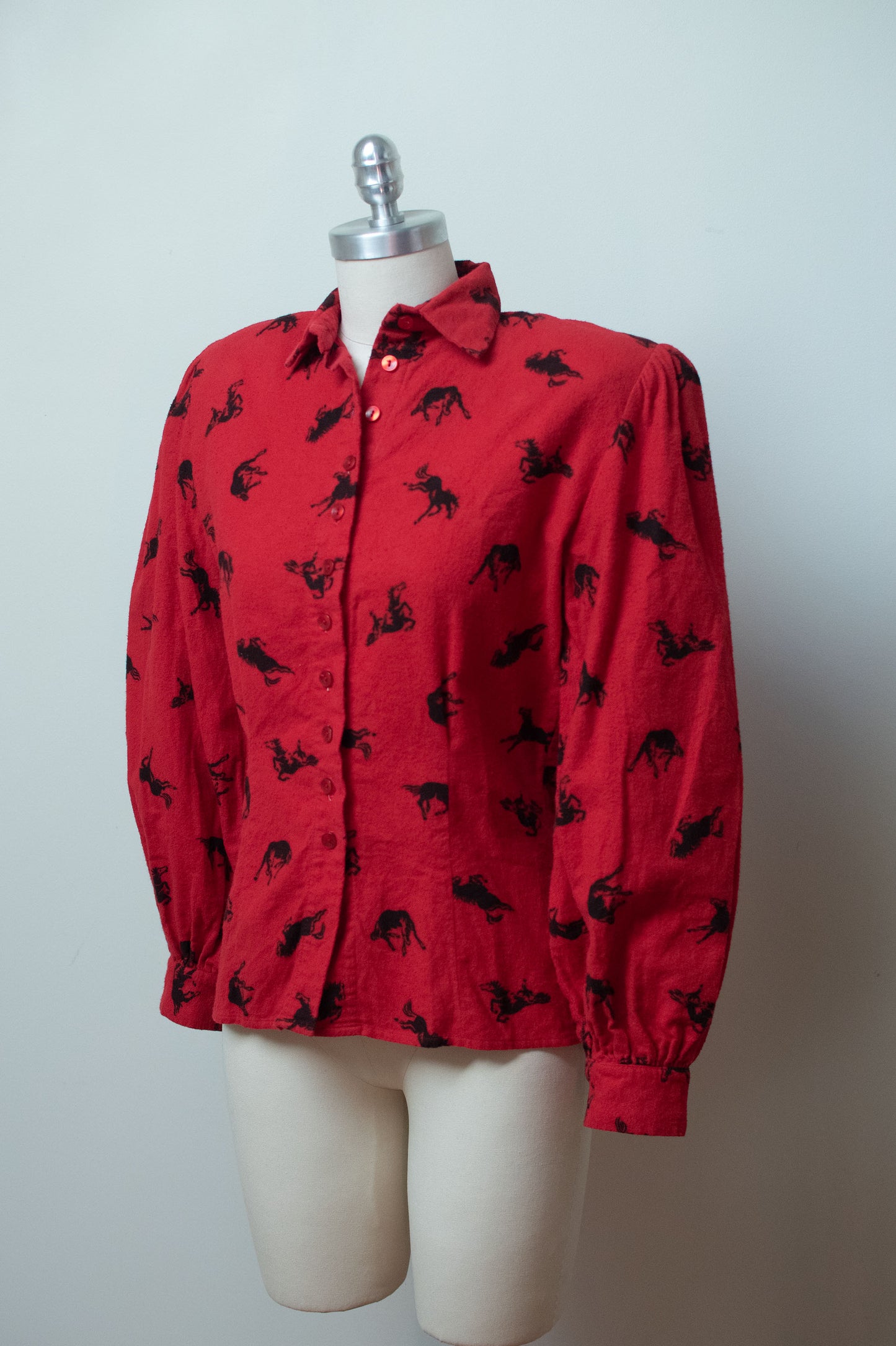 1980s Flannel Shirt | Norma Kamali