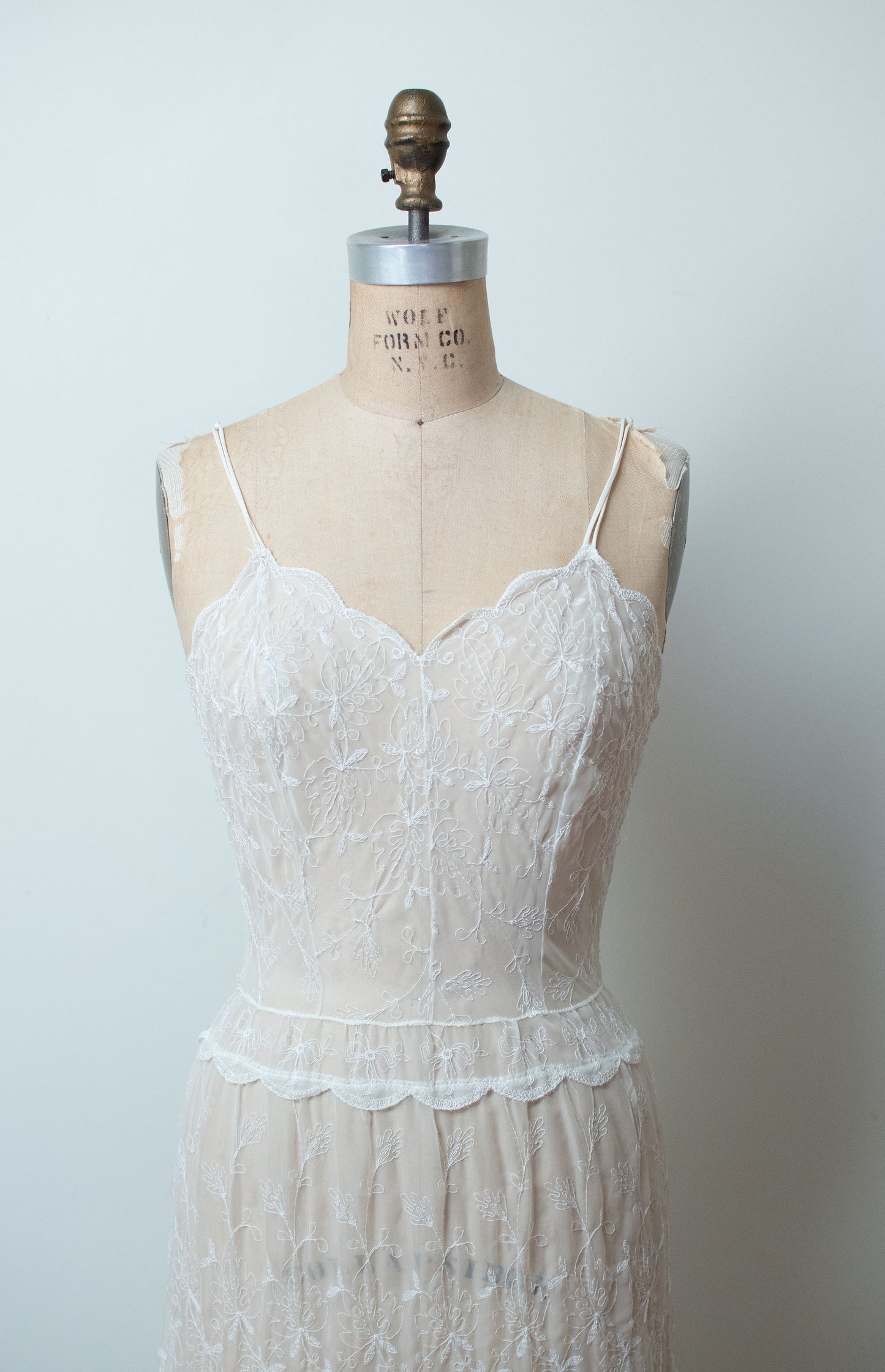 1940s Sheer Nylon Dress