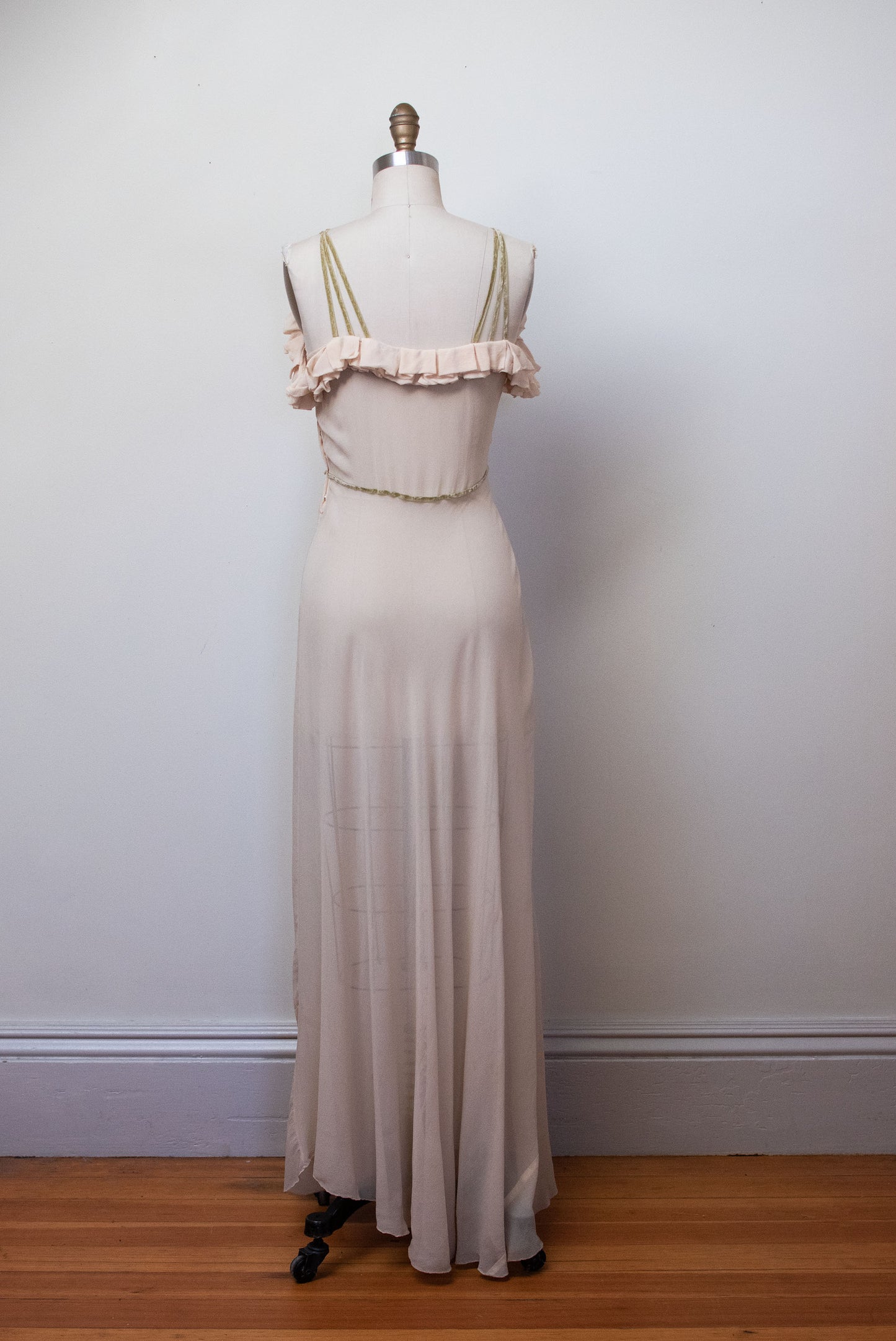 1930s Chiffon Dress