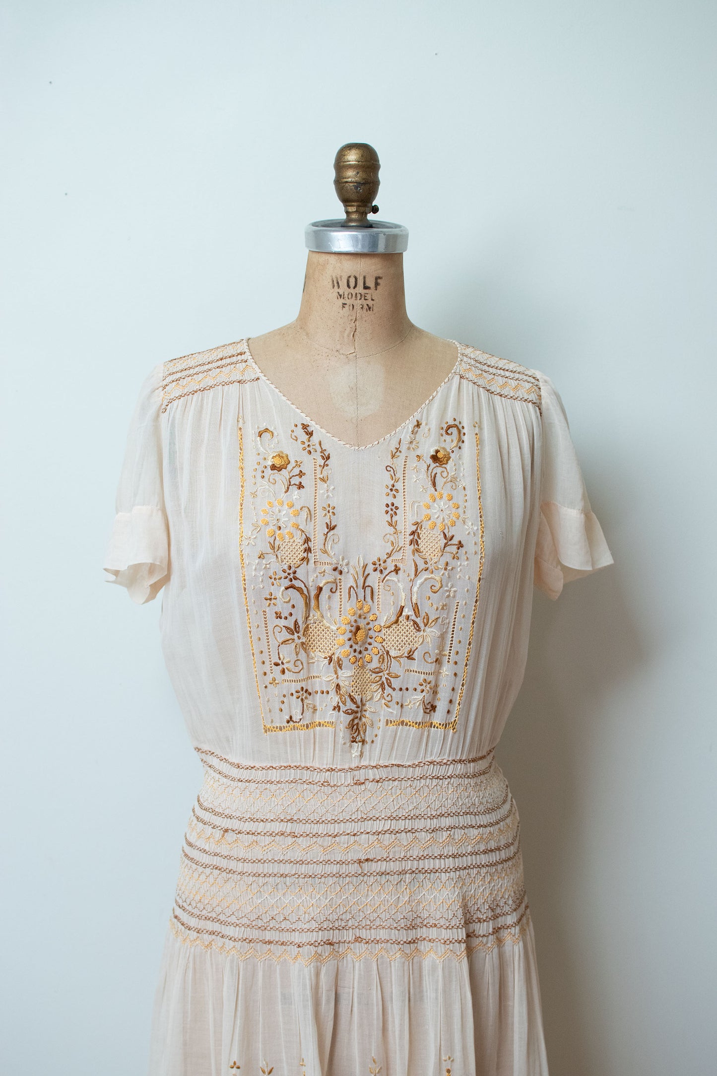 1920s Embroidered Hungarian Dress