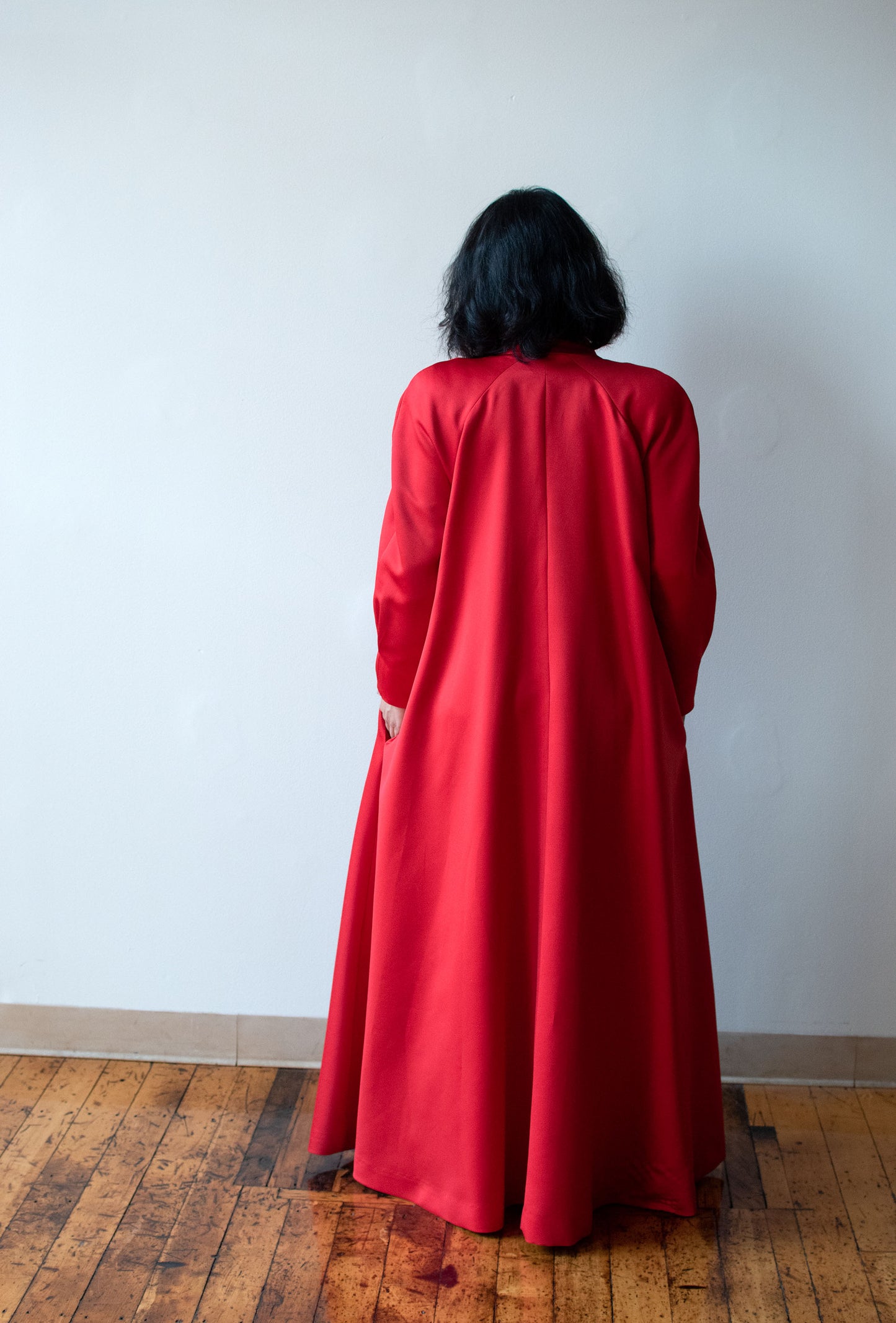 Red Evening Coat | Victor Costa