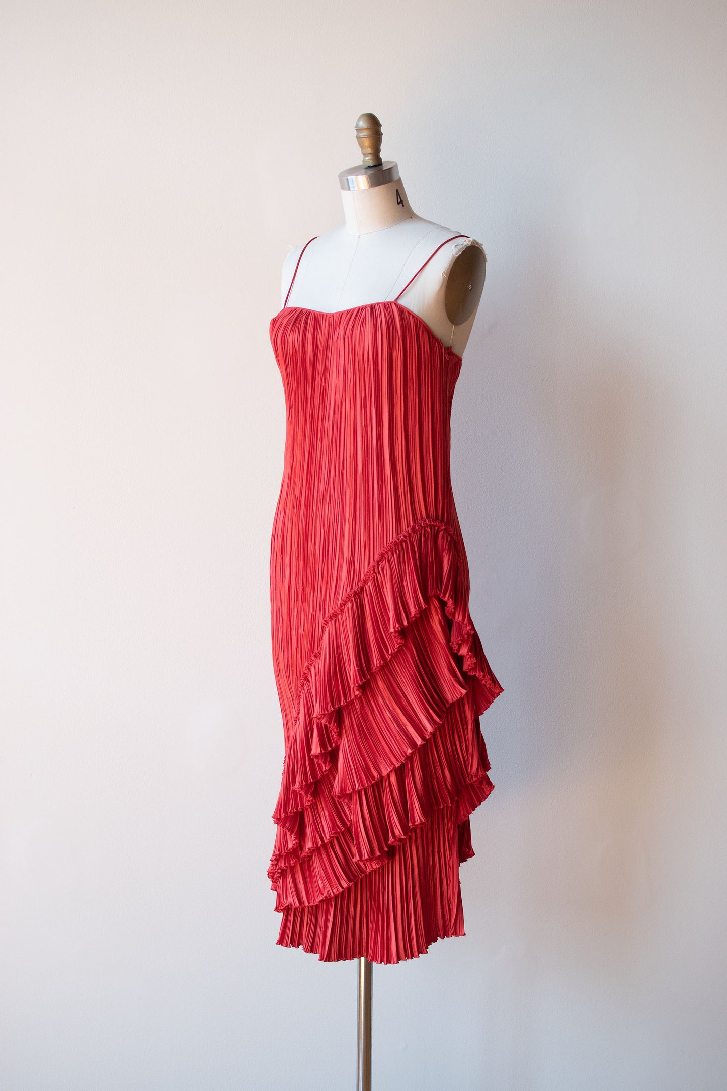 1980s Plisse Dress