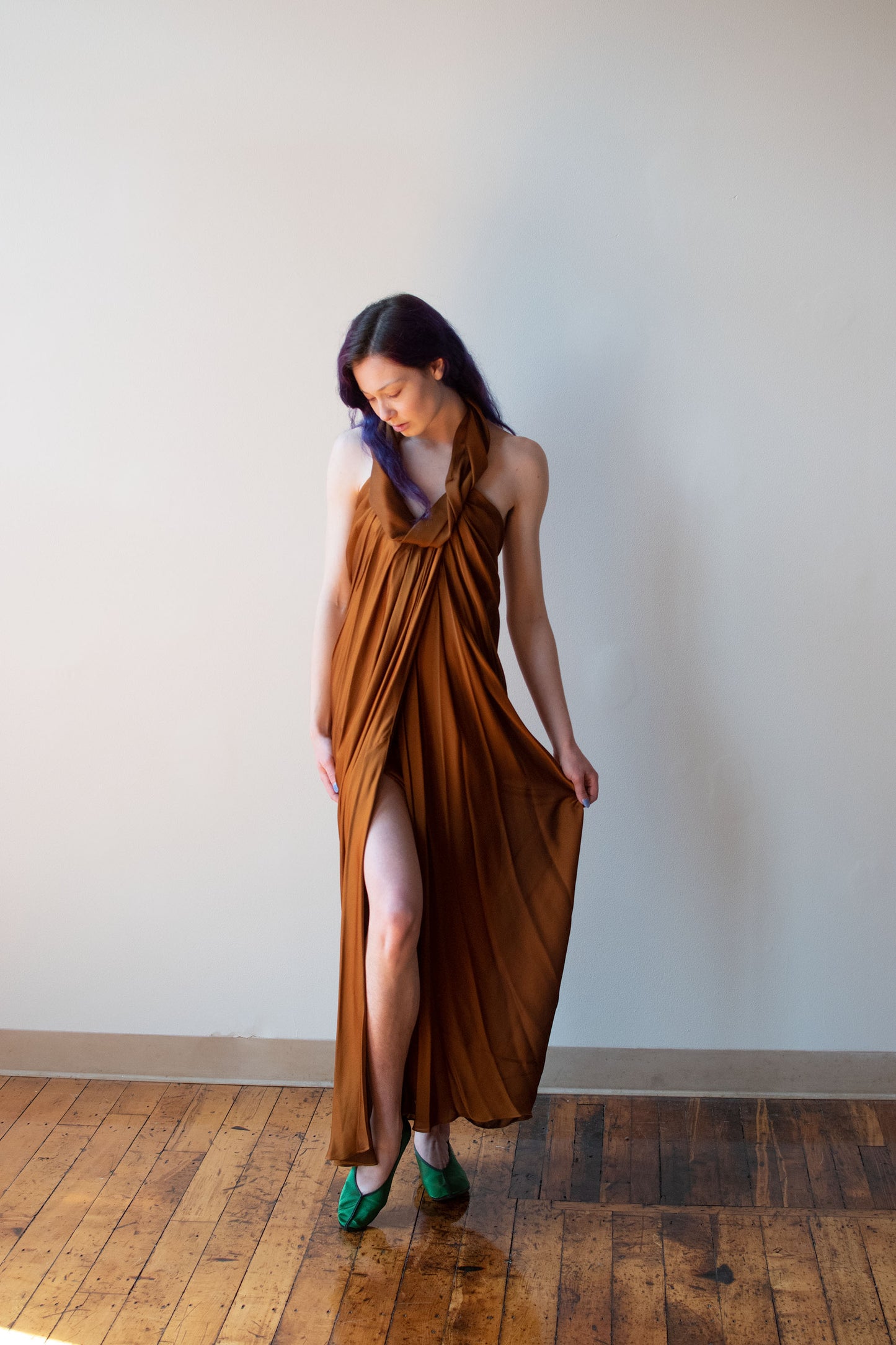 Draped Silk Dress | Donna Karan Collection