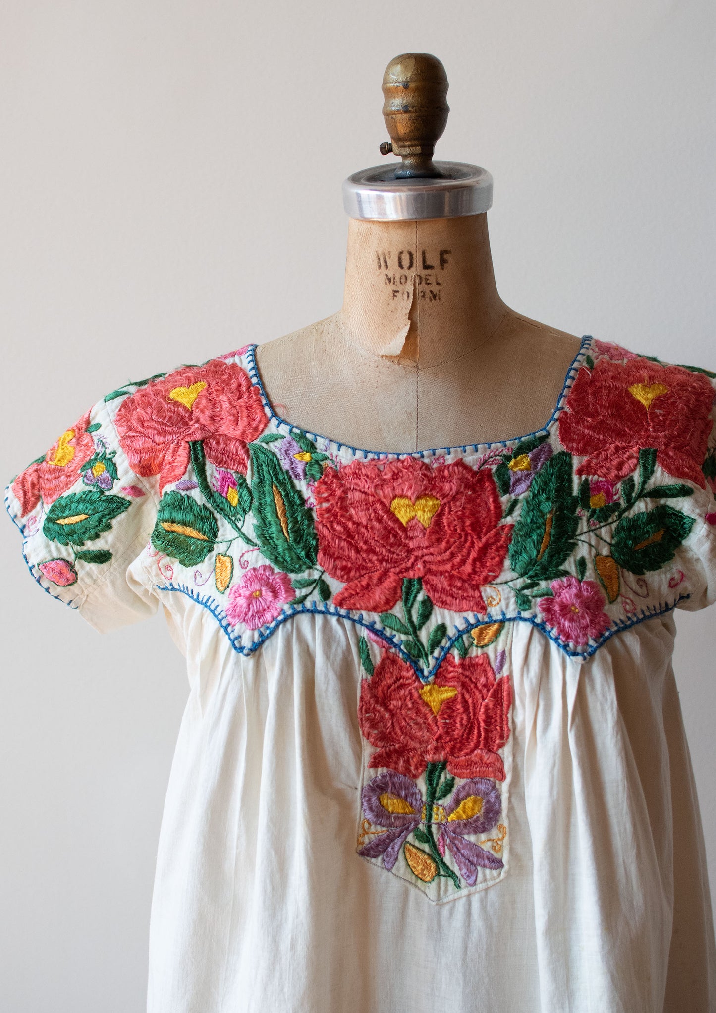 1940s Mexican Embroidered Blouse