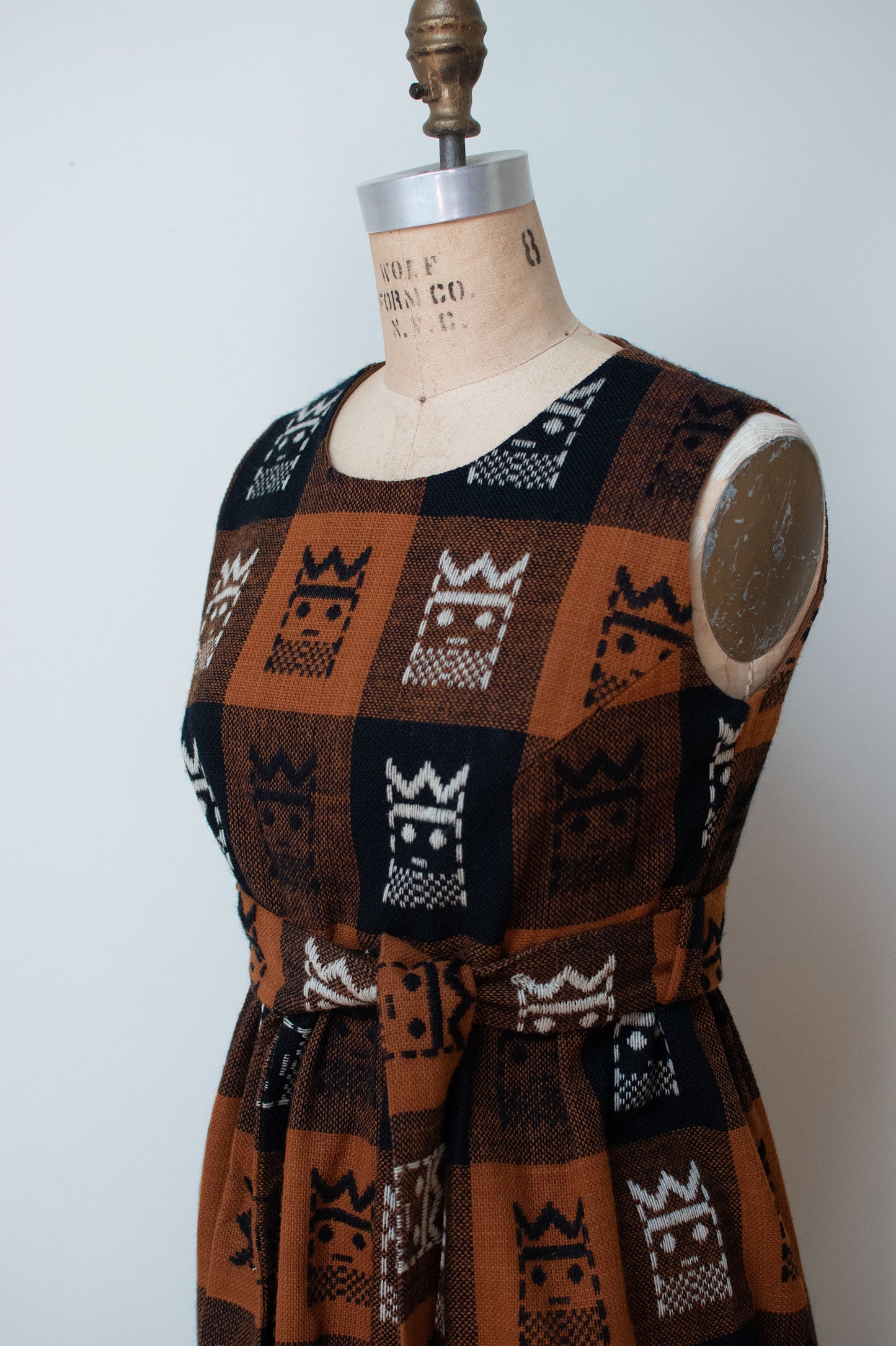 1970s checkmate Dress