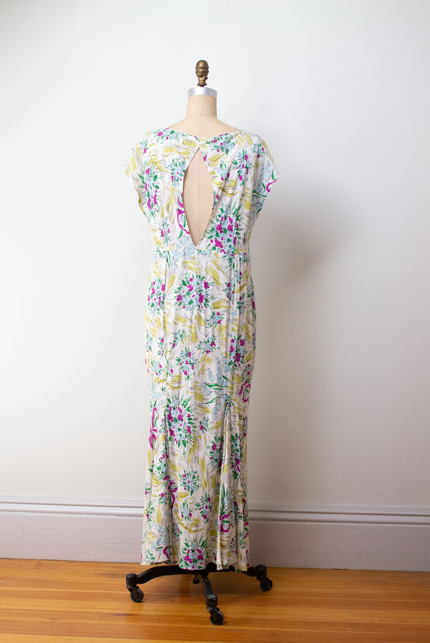 1980s Floral Print Dress | Norma Kamali