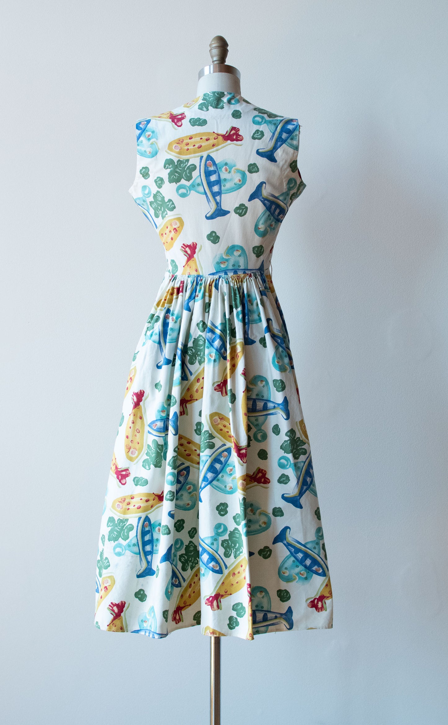 Modern Master's Picasso "Fish" Print Dress | Claire McCardell 1955