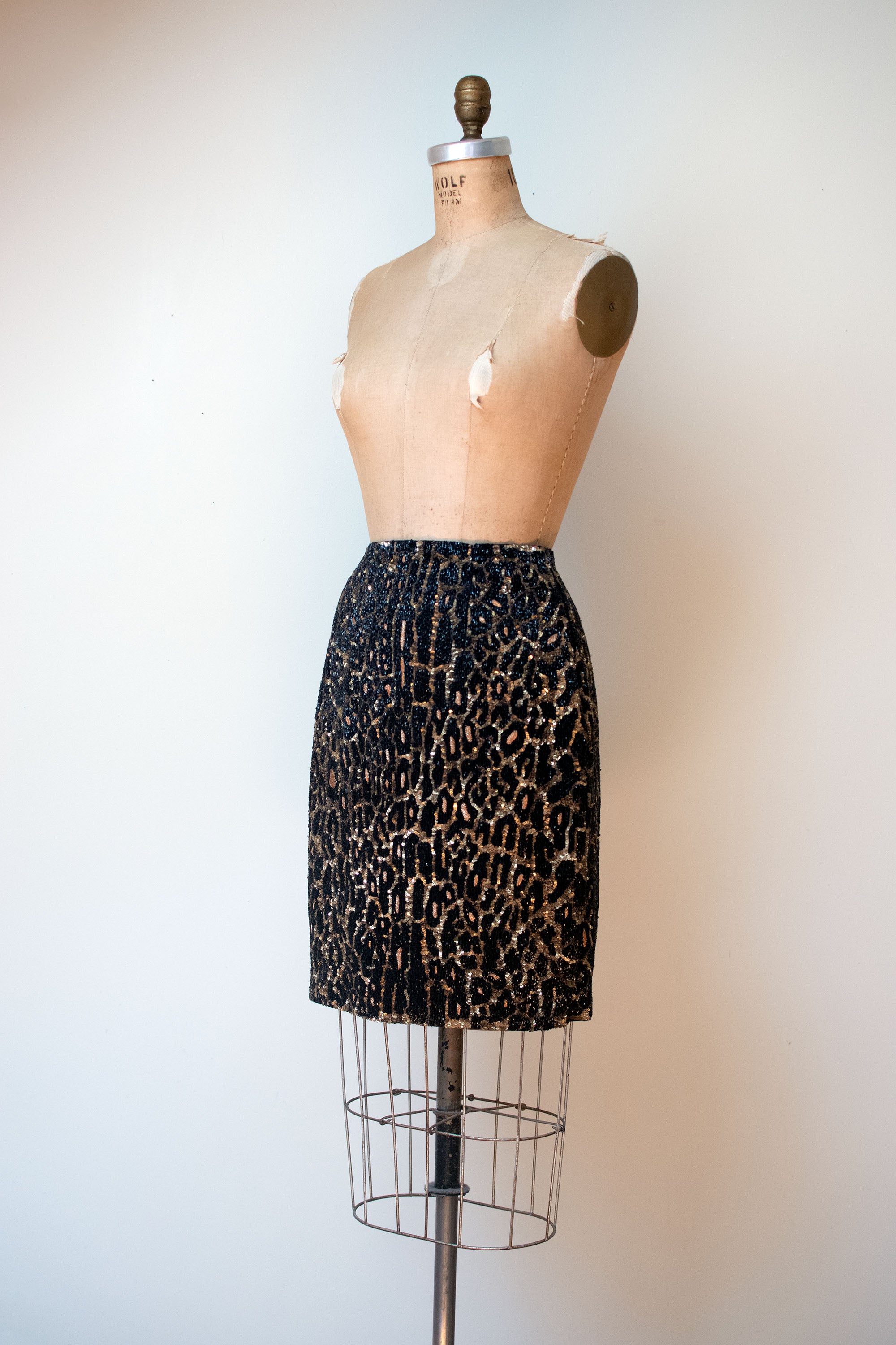 Cheetah print shop skirt 90s