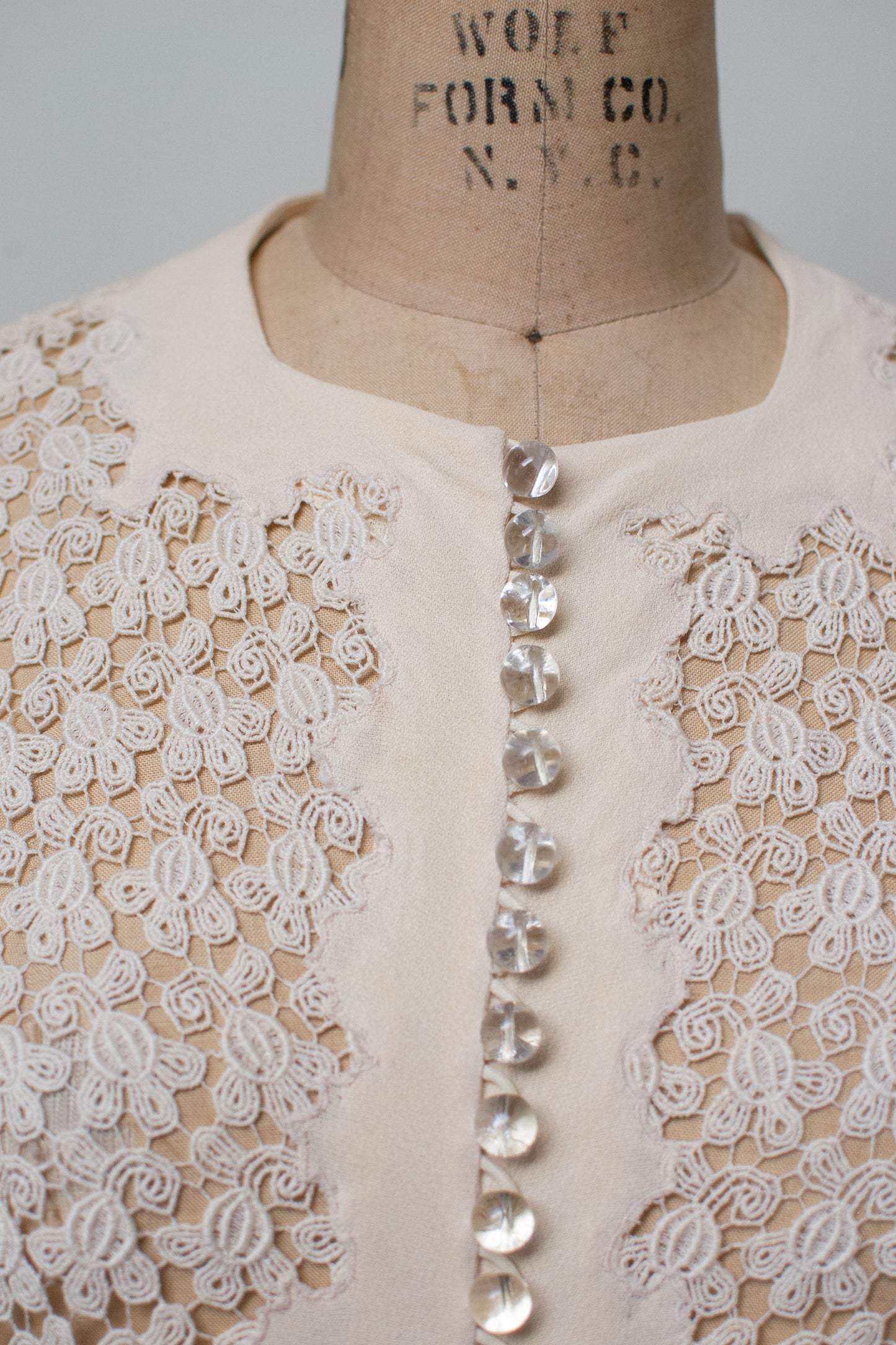 1930s Cream Crochet Blouse | FOGA