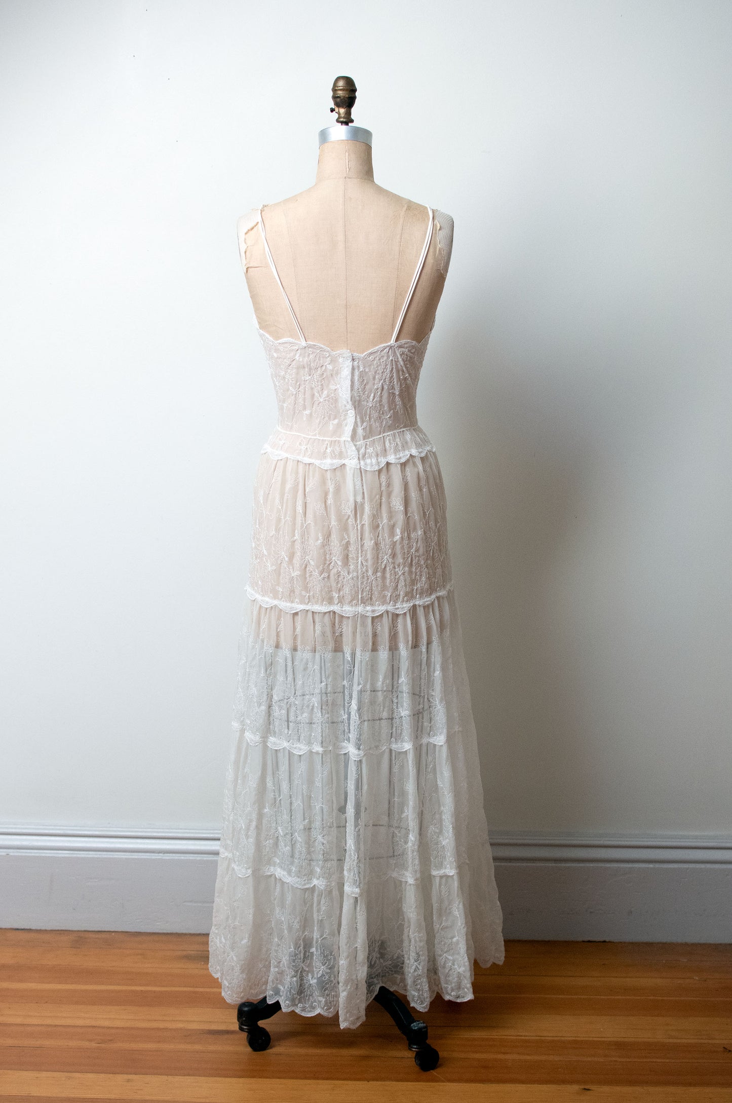 1940s Sheer Nylon Dress