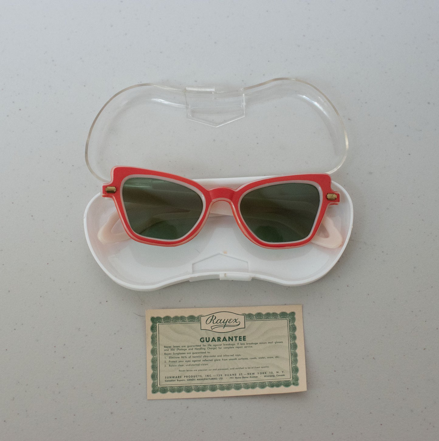 1950s Red Sunglasses |  Rayex