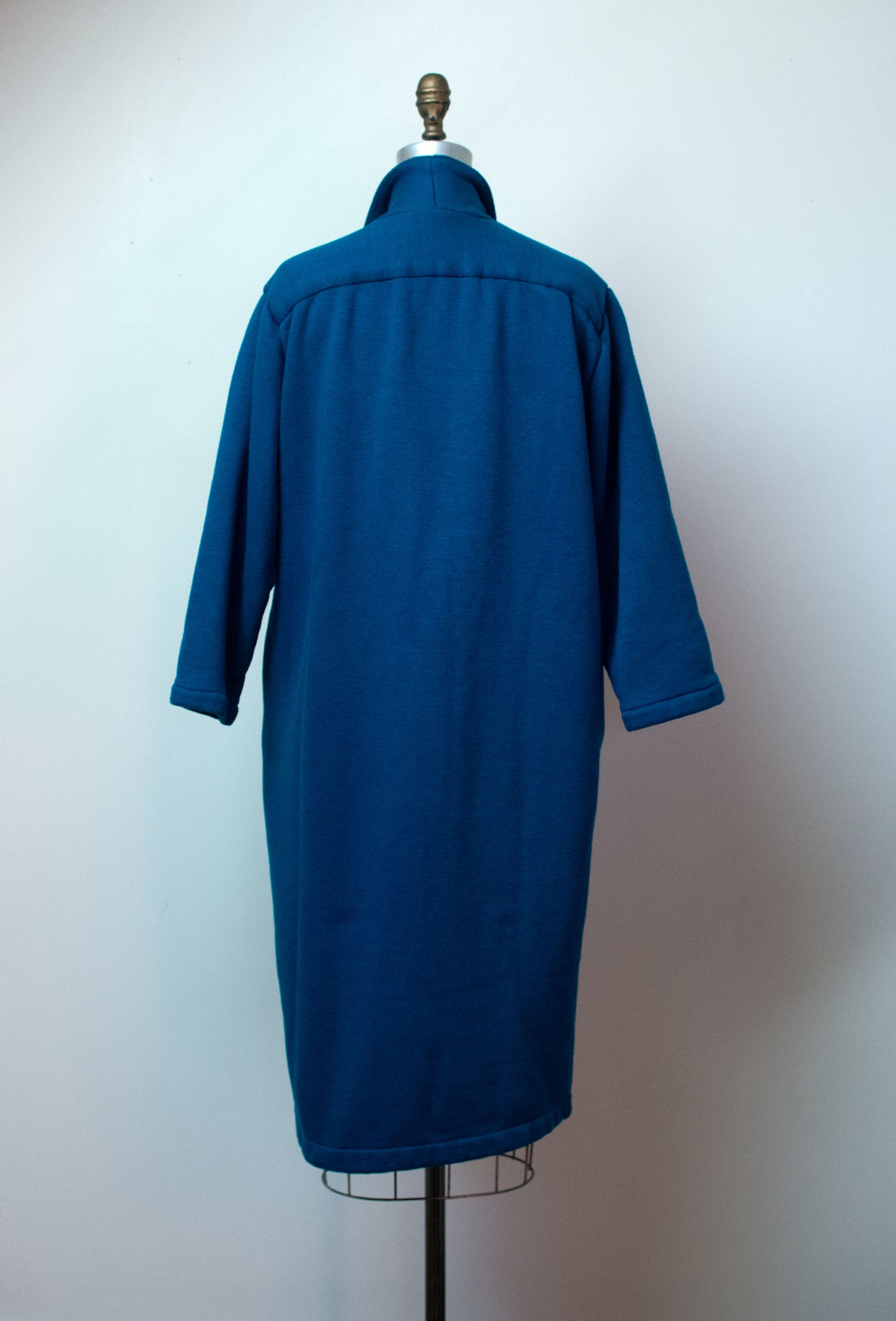 1980s Blue Sweatshirt Coat | Norma Kamali